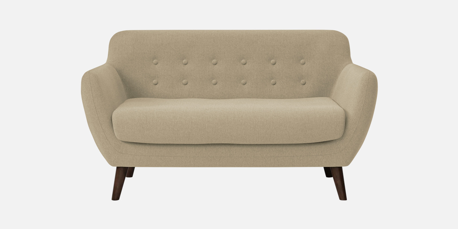 Goofy Fabric 2 Seater Sofa In Honey Beige Colour - Febonic Living