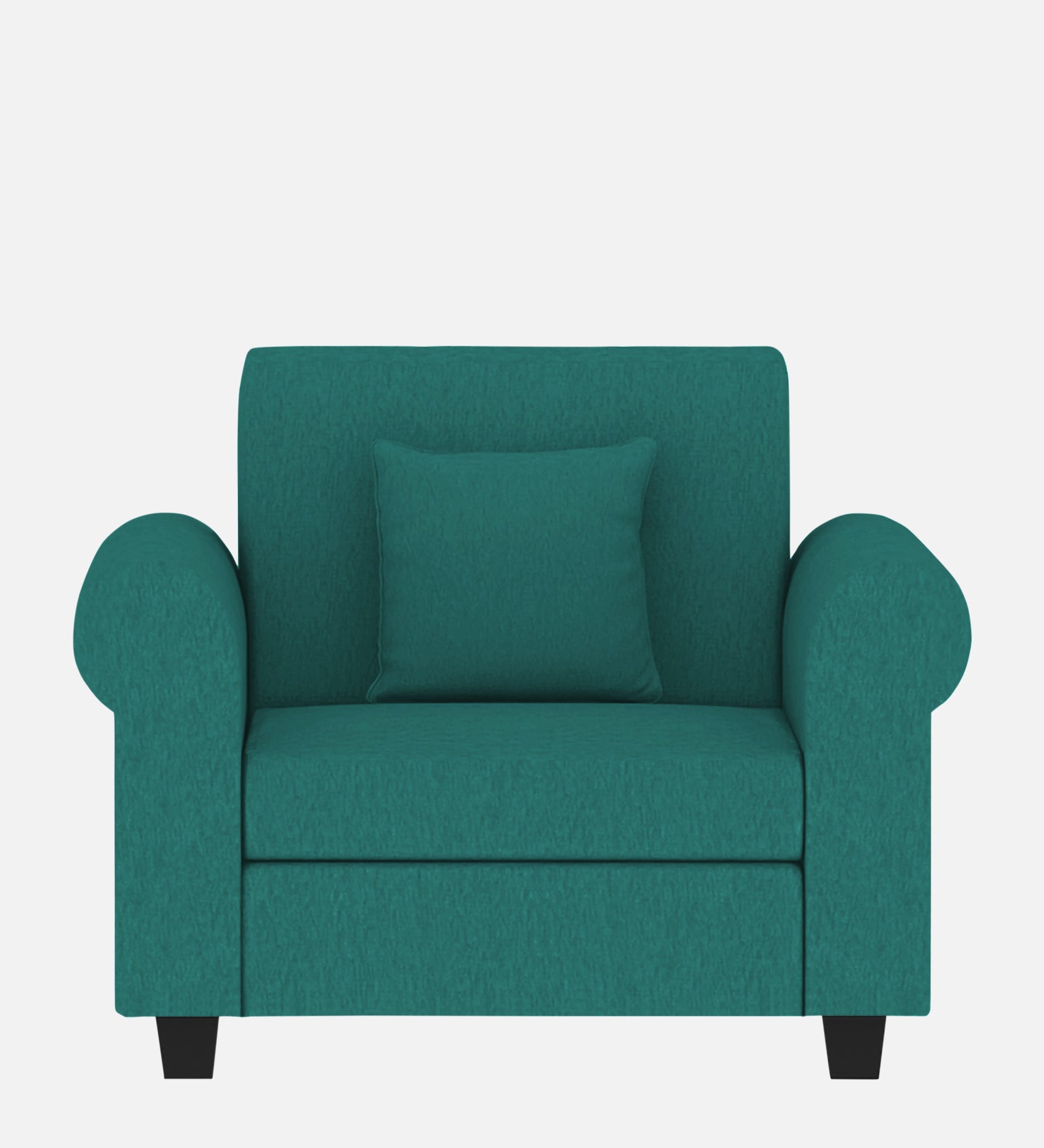 Derado Fabric 1 Seater Sofa In Sea Green Colour - Febonic Living