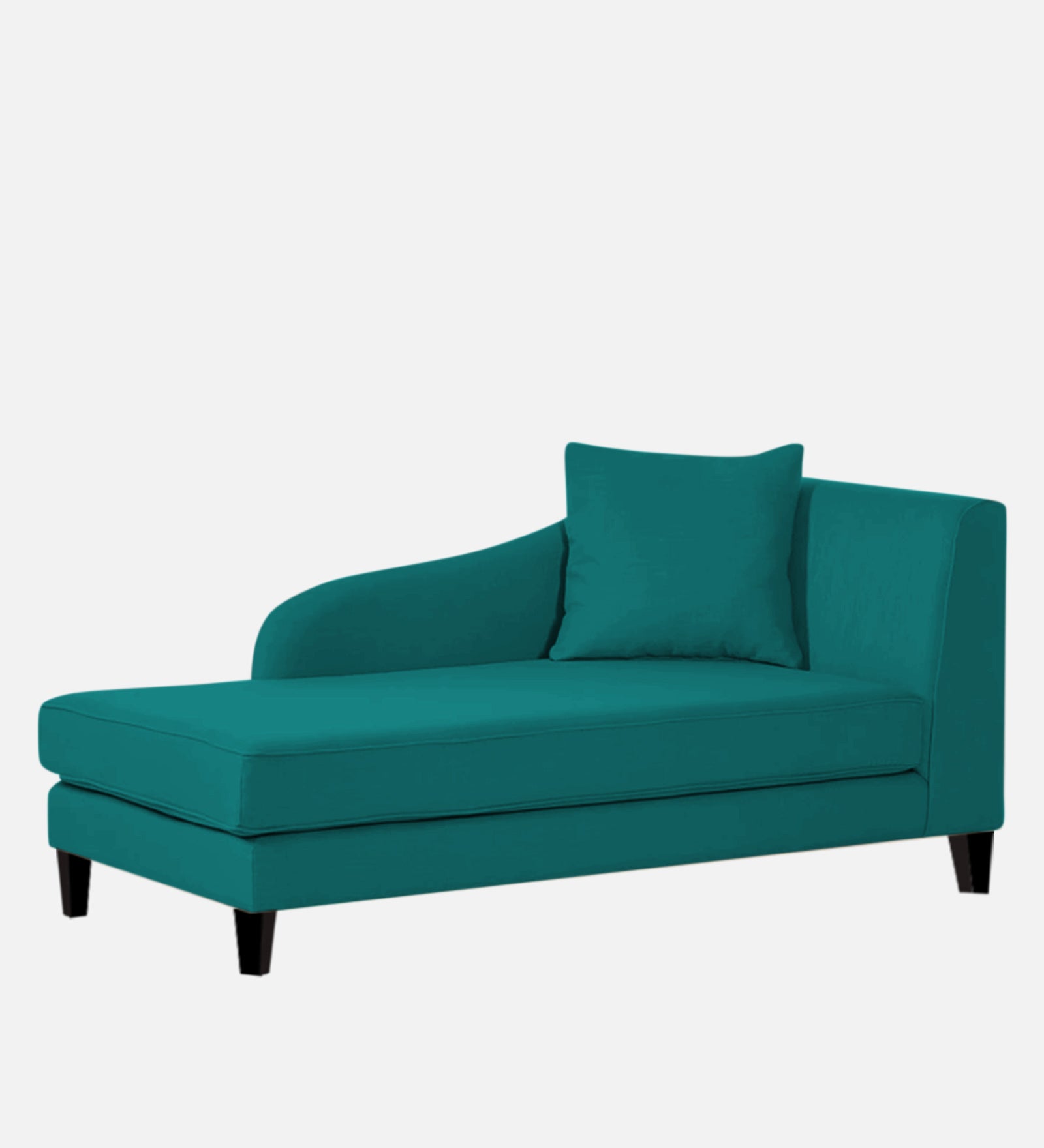Louis Fabric LHS Chaise Lounger In Sea Green Colour - Febonic Living