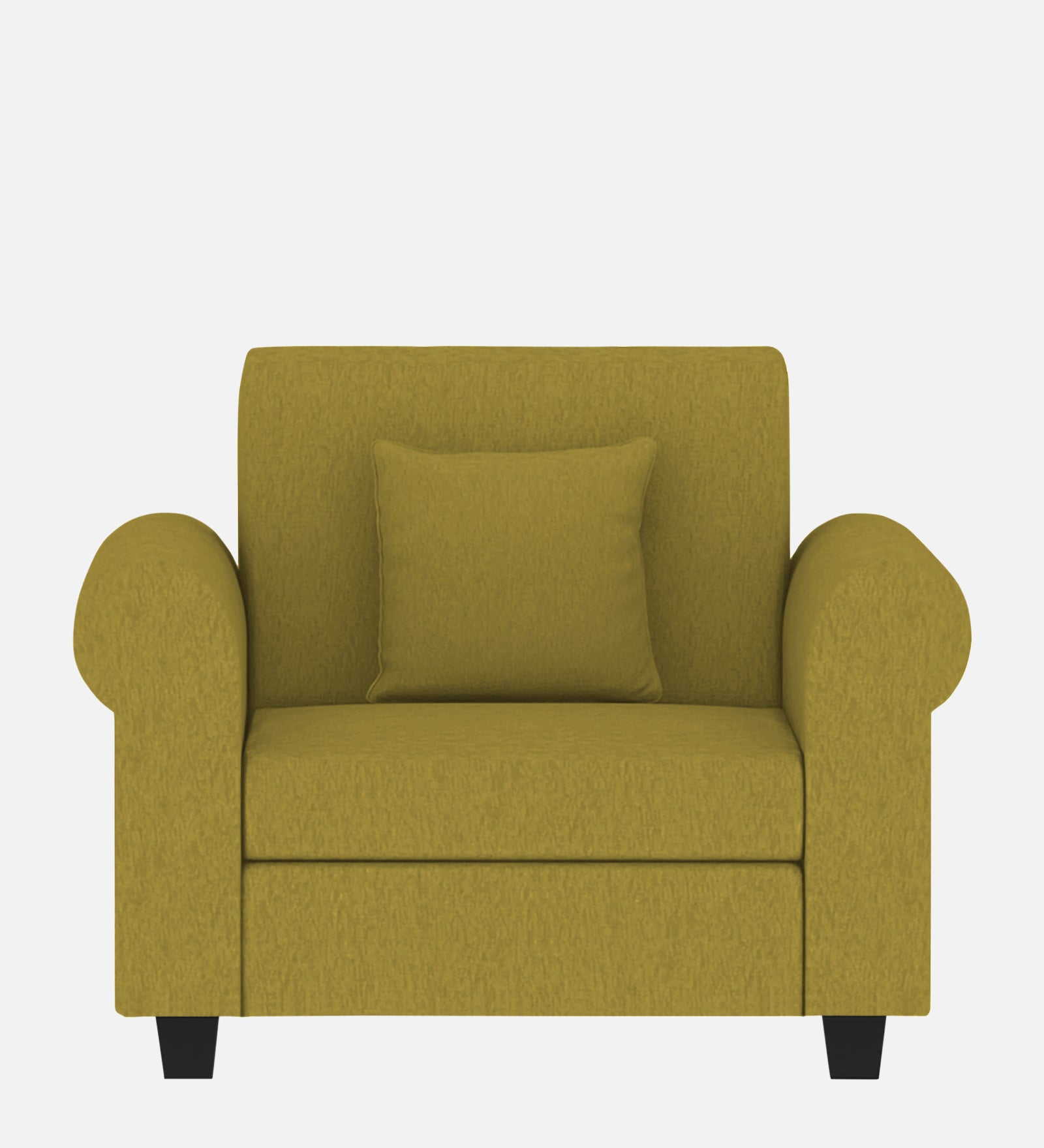 Derado Fabric 1 Seater Sofa In Parrot Green Colour - Febonic Living