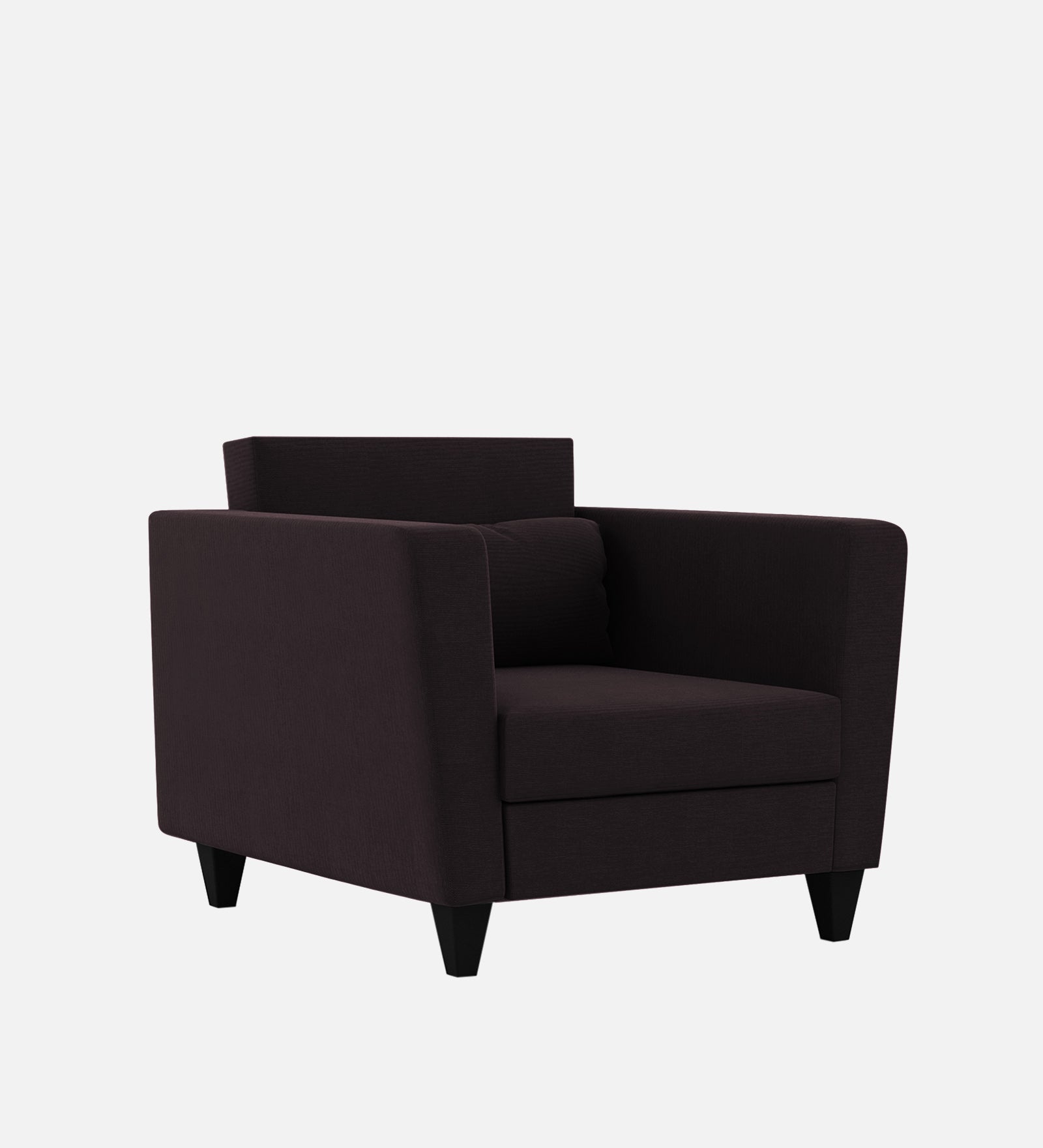 Tokyo Fabric 1 Seater Sofa In Cara Brown Colour - Febonic Living