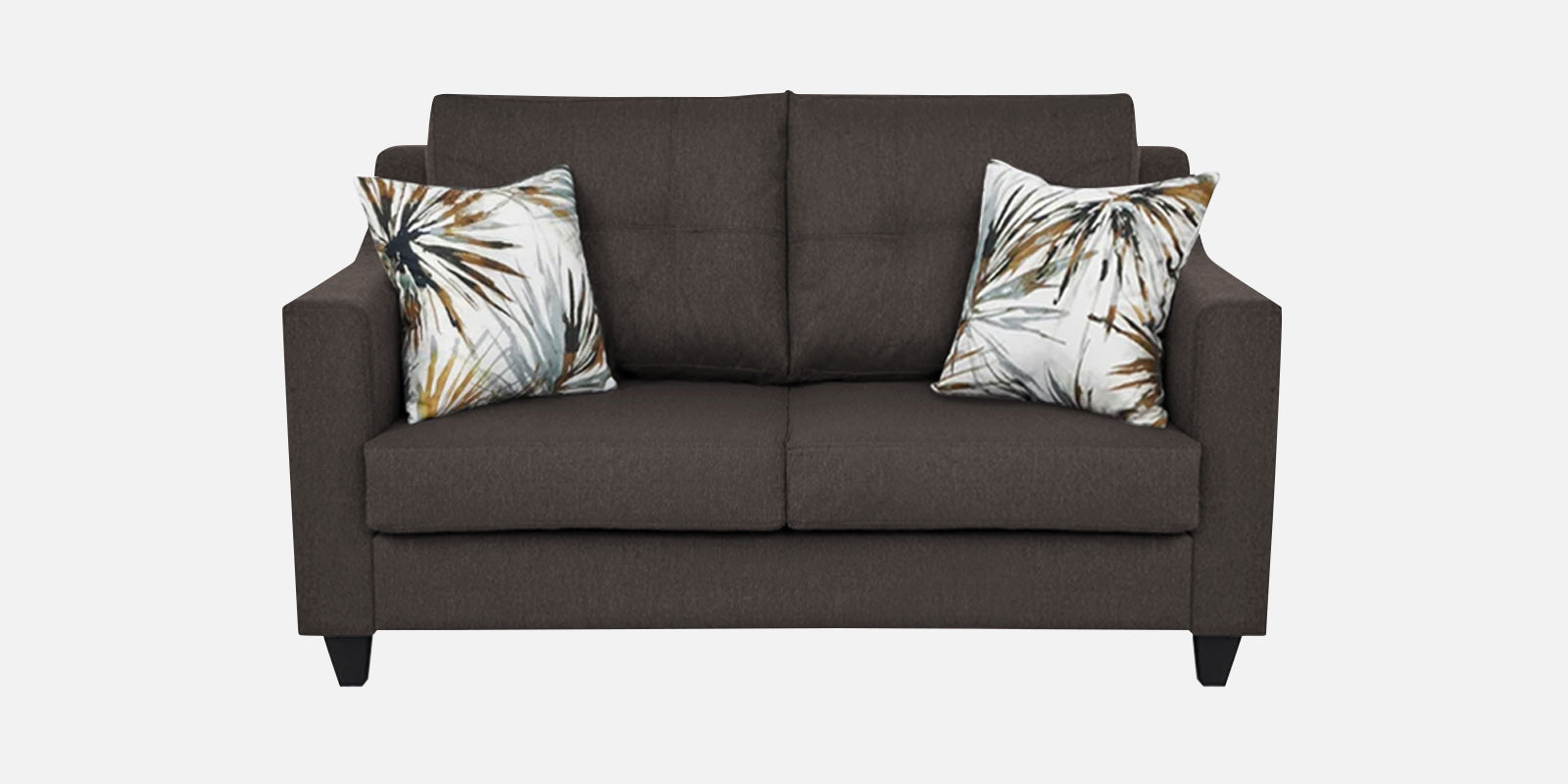Welly Fabric 2 Seater Sofa In Caspa Brown Colour - Febonic Living