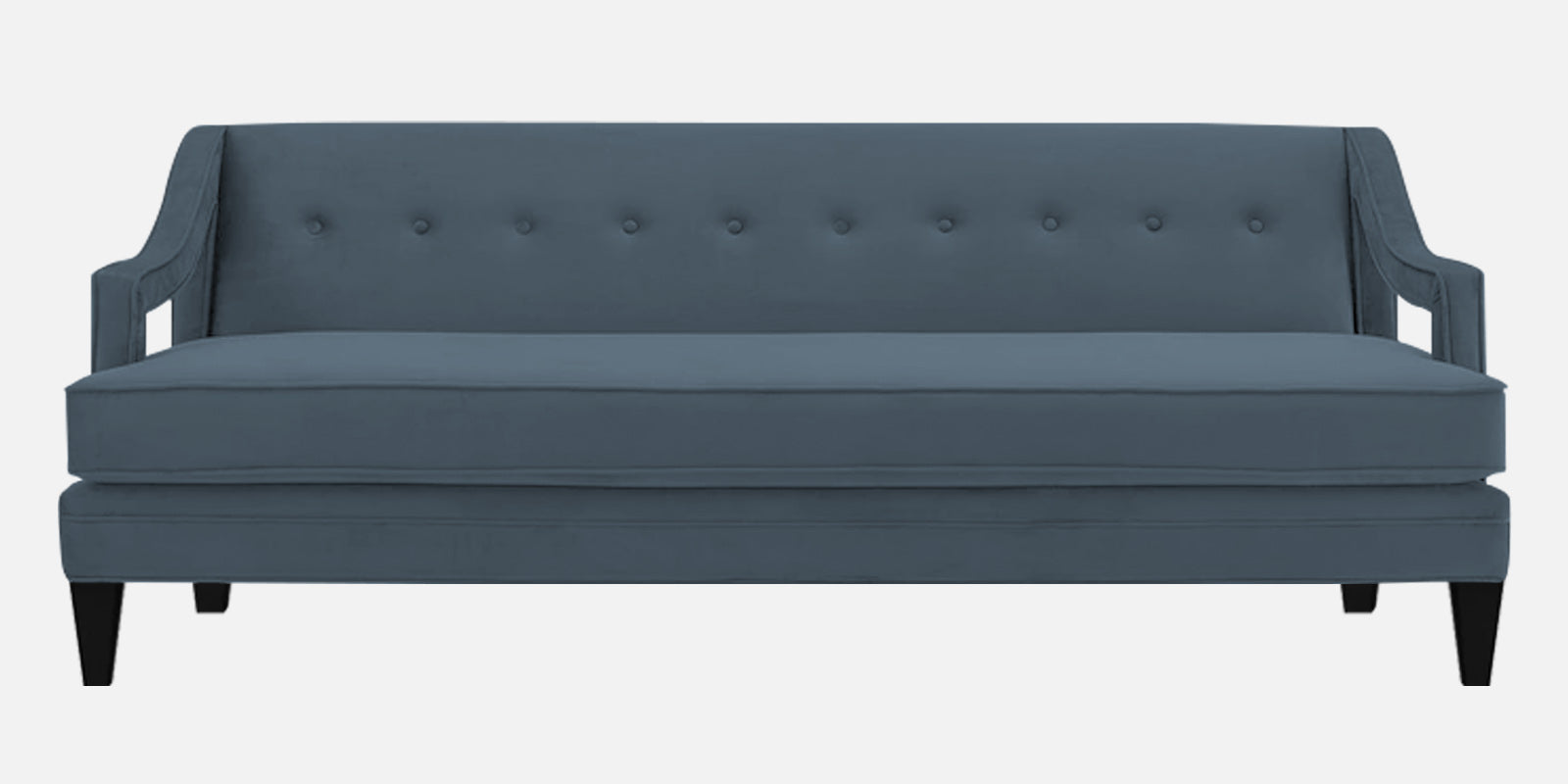 Daffy Velvet 3 Seater Sofa In Oxford Blue Colour - Febonic Living