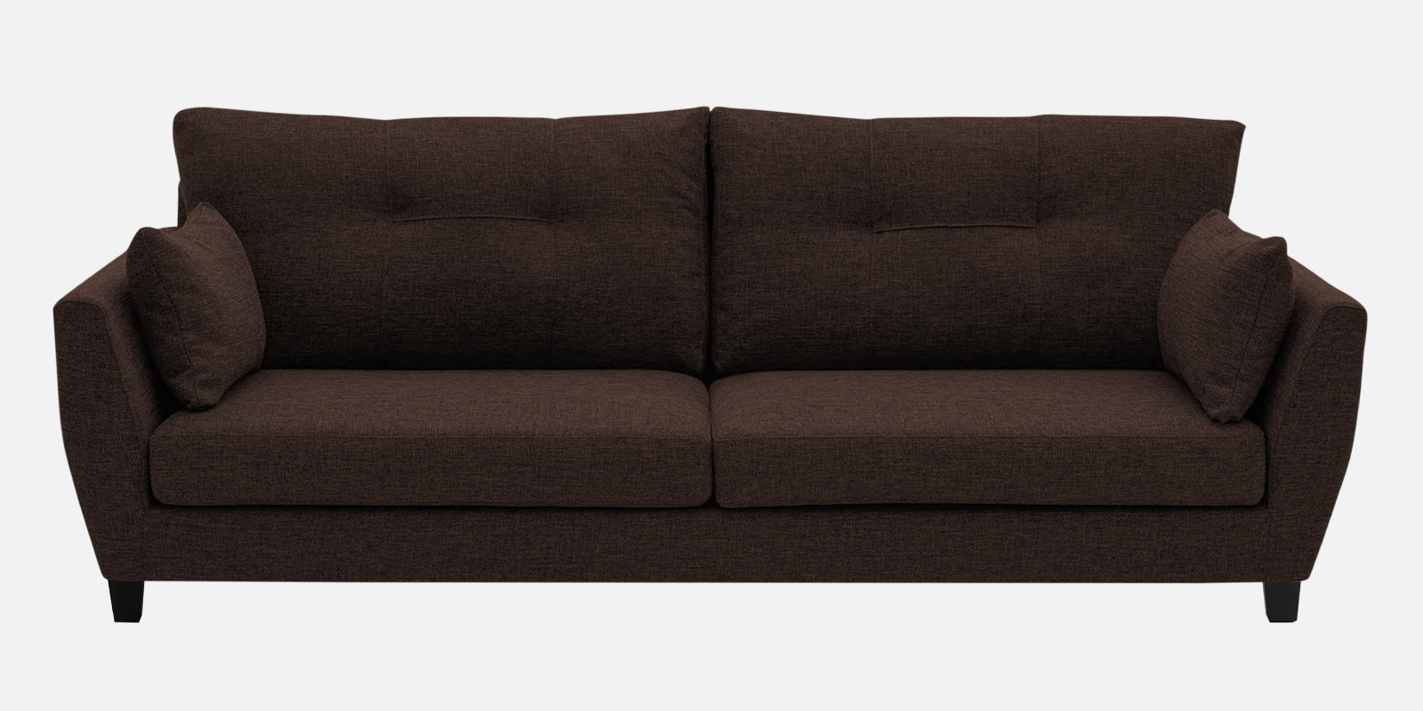 Mario Fabric 3 Seater Sofa In Coffee Brown Colour - Febonic Living