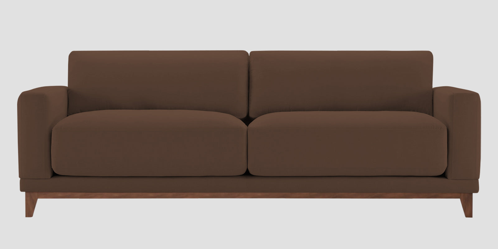 Esha Fabric 3 Seater Sofa In Ash Brown Colour - Febonic Living