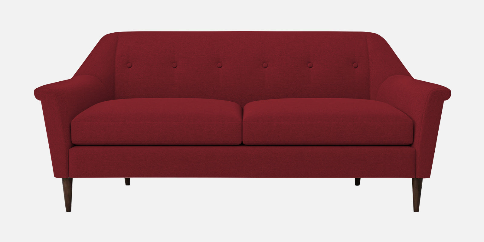 Homer Fabric 3 Seater Sofa In Chilli Red Colour - Febonic Living