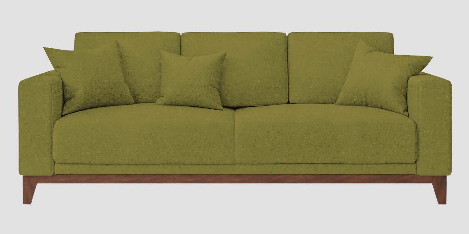 Luca Fabric 3 Seater Sofa In Kelly Green Colour - Febonic Living