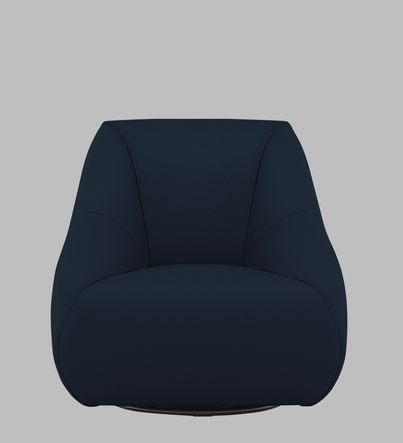Willow Leatherette Swivel Chair In Berry Blue Colour - Febonic Living