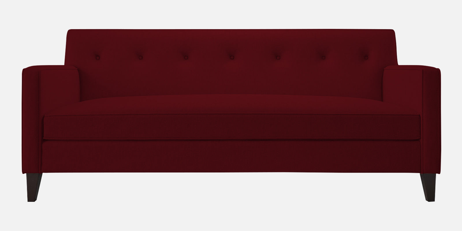 Miller Fabric 3 Seater Sofa In Ruby Red Colour - Febonic Living