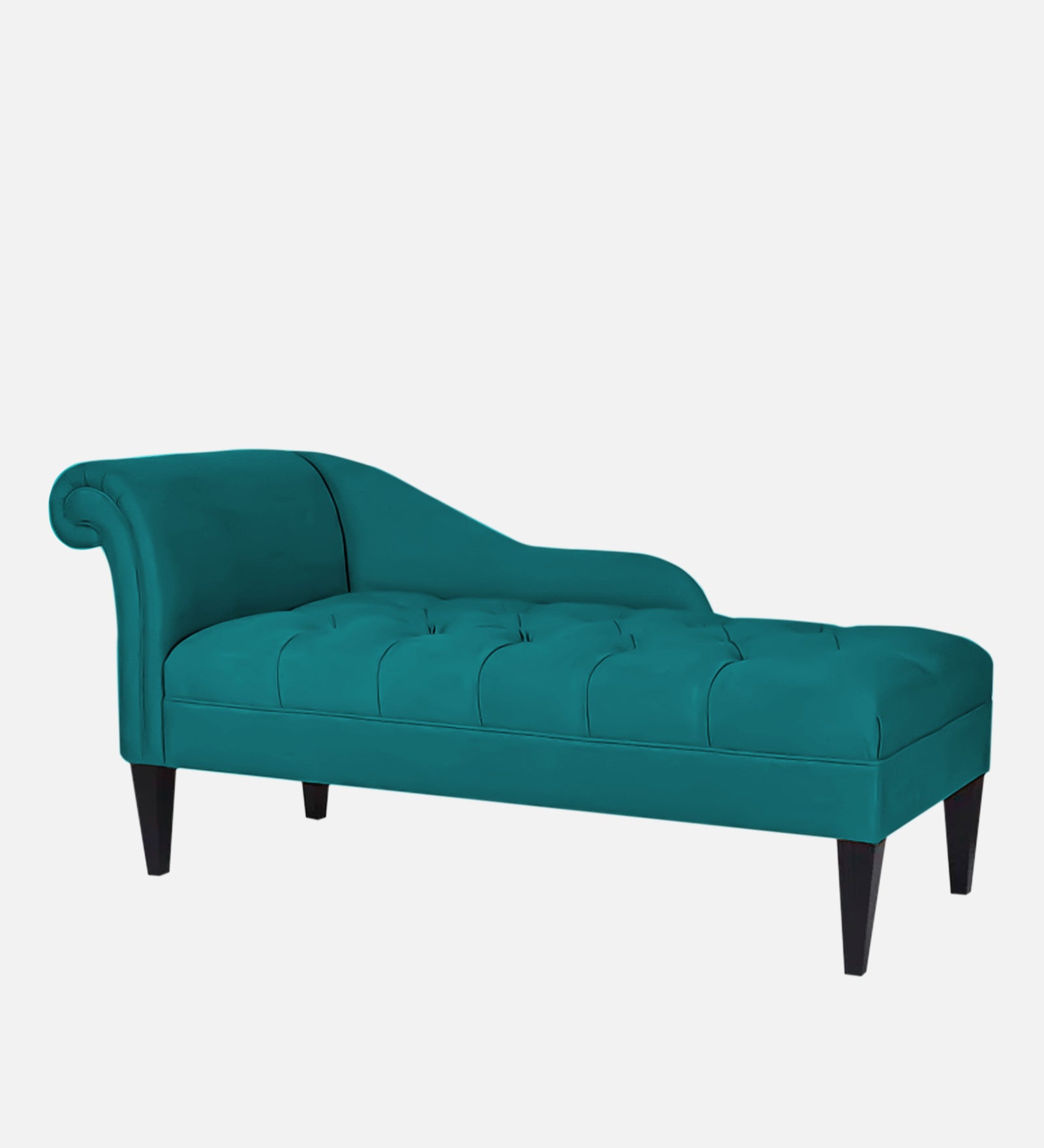 Adria Fabric RHS Chaise Lounger In Sea Green Colour - Febonic Living