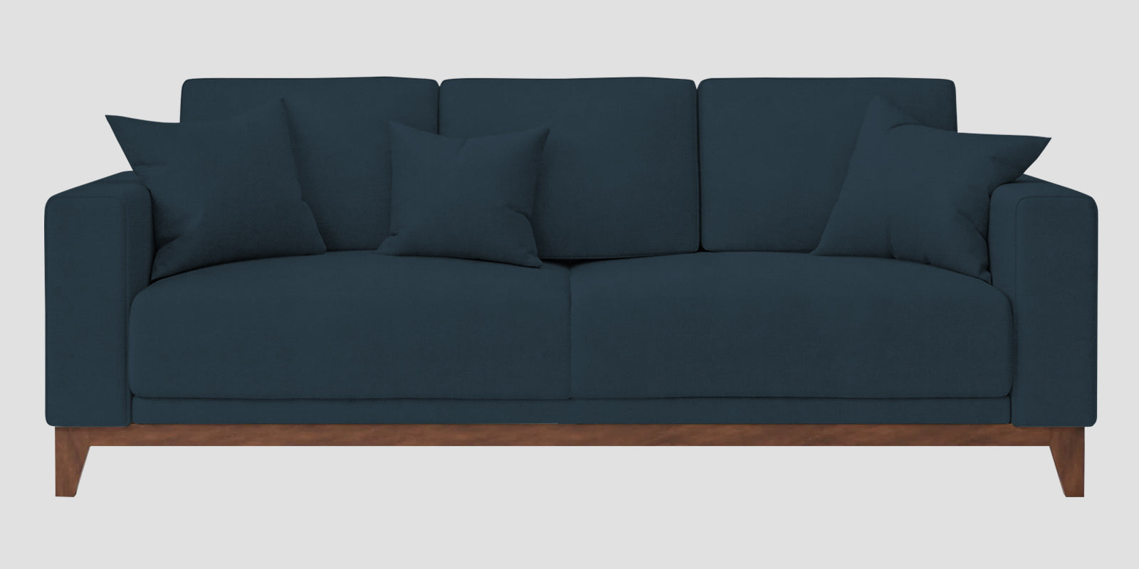 Luca Fabric 3 Seater Sofa In Cool Blue Colour - Febonic Living