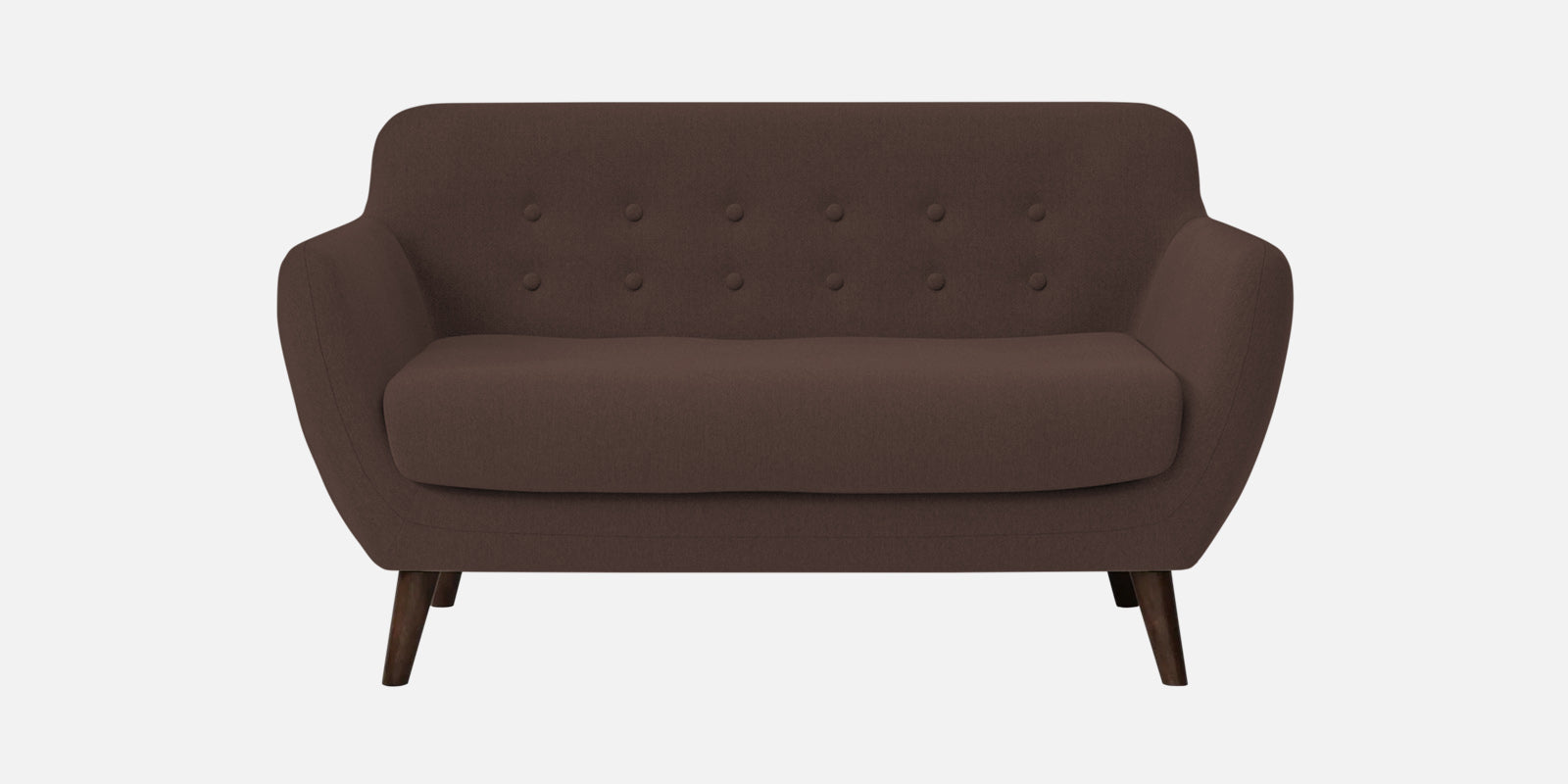 Goofy Fabric 2 Seater Sofa In Caramel Brown Colour - Febonic Living