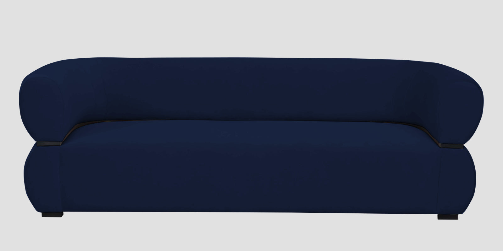Kula Velvet 3 Seater Sofa In Indigo Blue Colour - Febonic Living