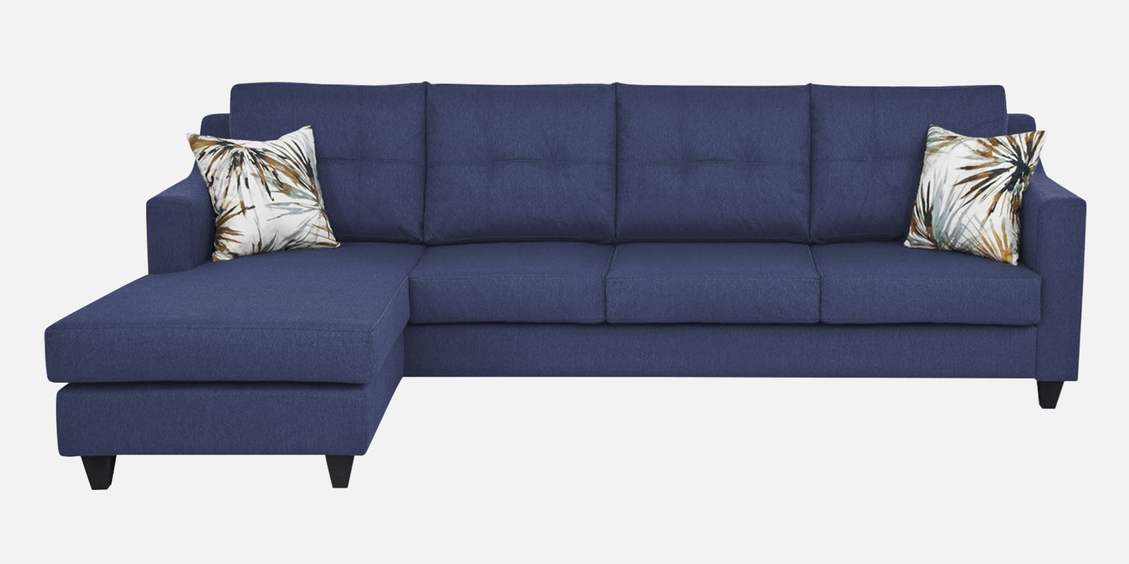 Welly Fabric Rhs Sectional Sofa 3 Lounger In Slate Blue Colour - Febonic Living