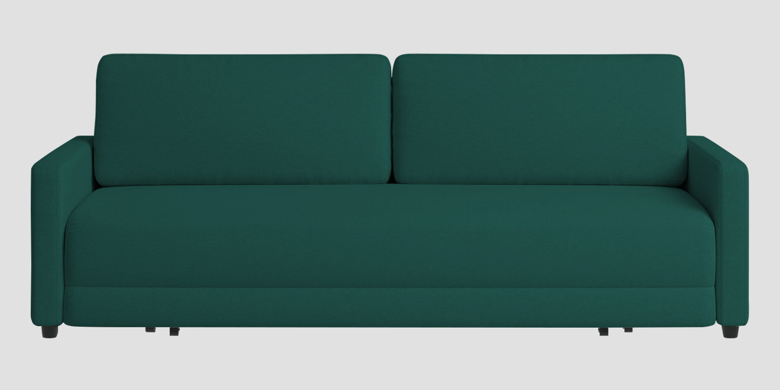 Leora Fabric 3 Seater Convertible Sofa Cum Bed In Sage Green Colour - Febonic Living