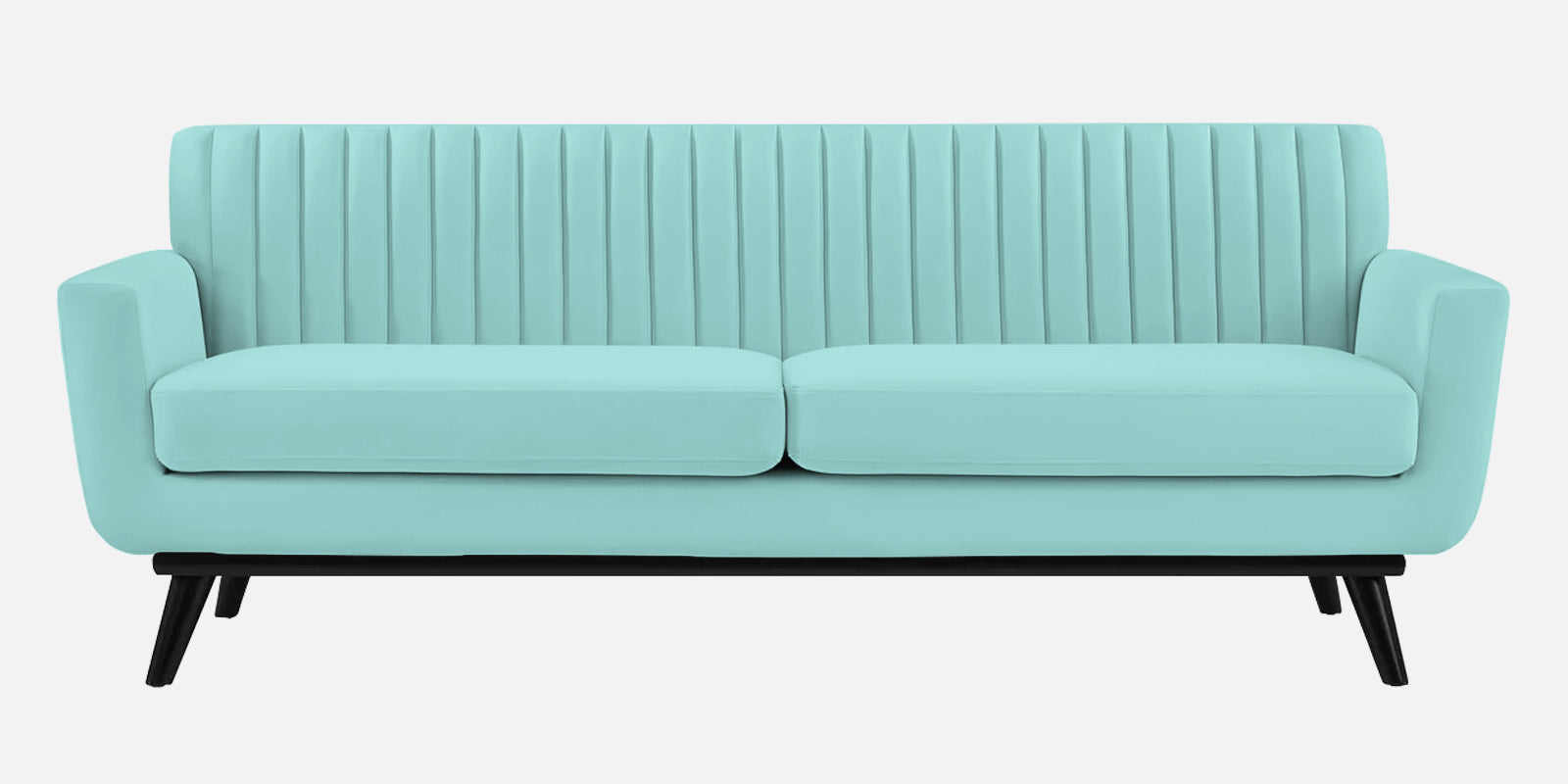Tucker Velvet 3 Seater Sofa In Barmunda Aqua Colour - Febonic Living