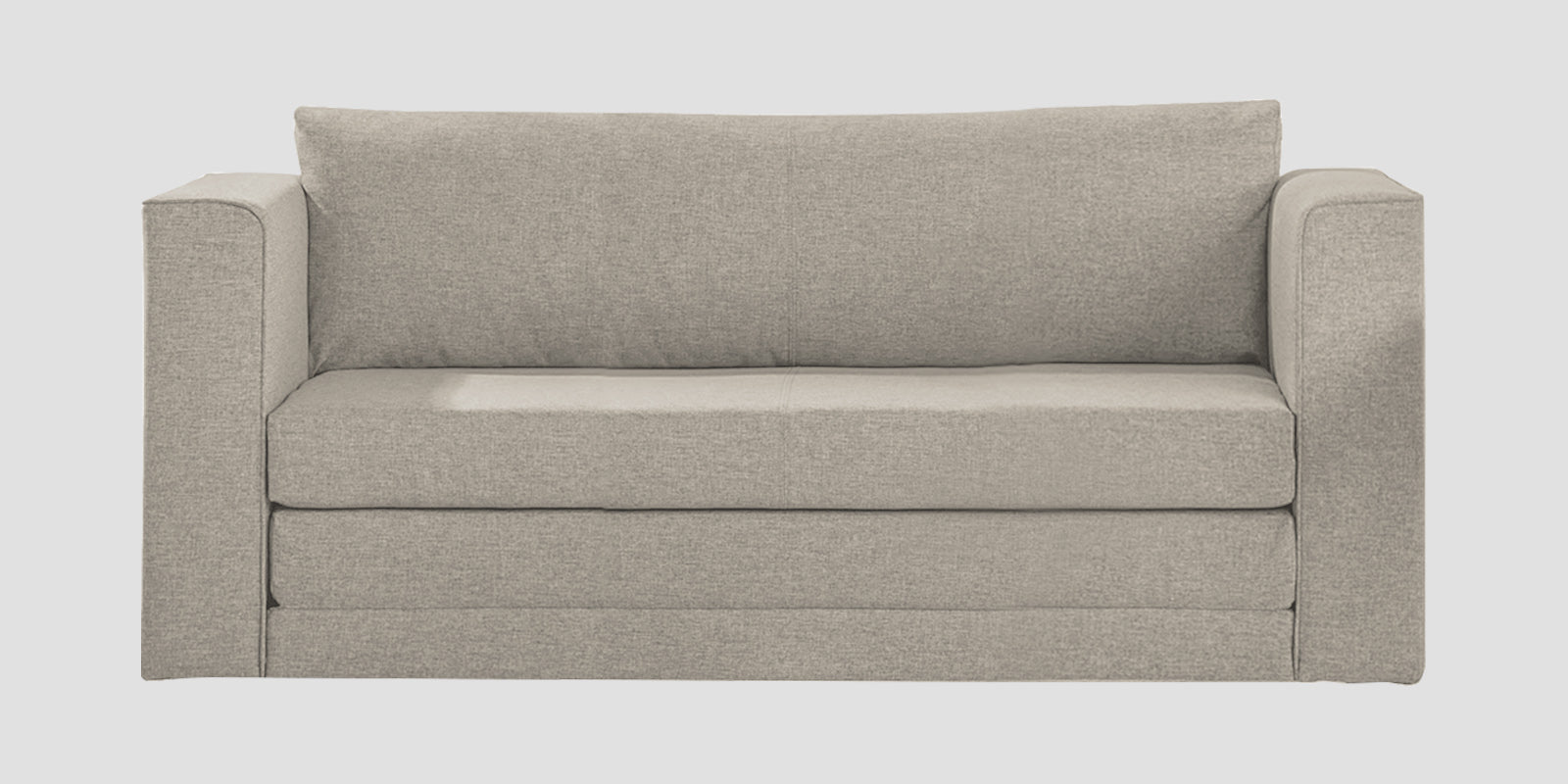 Kenia Fabric 3 Seater Foldable Sofa Cum Bed In Ash Grey Colour - Febonic Living