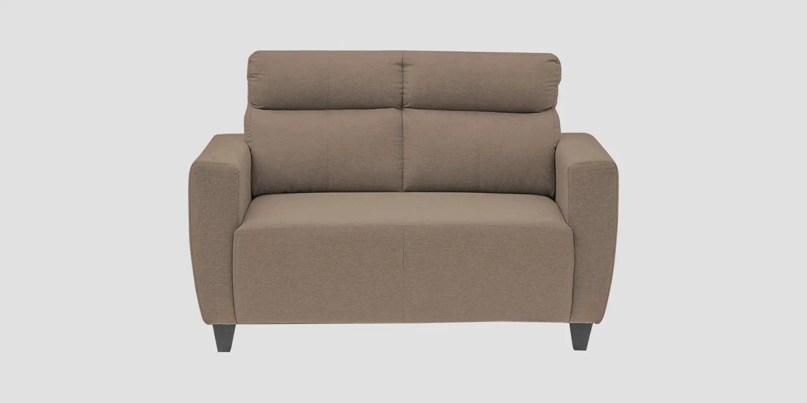 Burban Fabric 2 Seater Sofa In Nut Beige Colour Febonic Living