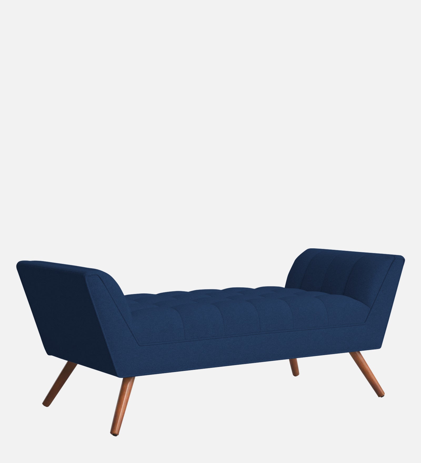 Cartes Velvet Bench In Imperial Blue Colour - Febonic Living