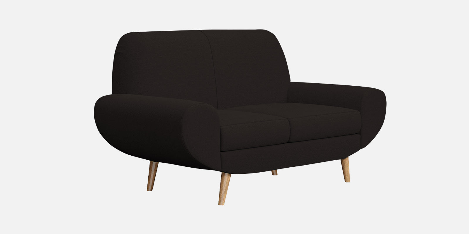 Jessy Fabric 2 Seater Sofa In Cara Brown Colour - Febonic Living