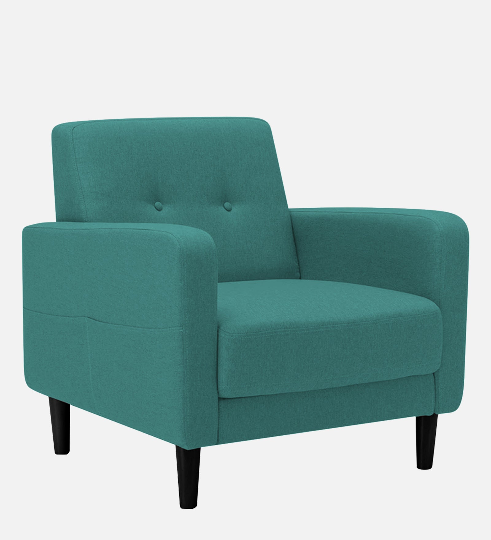 Marq Fabric 1 Seater Sofa In  Sea Green Colour - Febonic Living