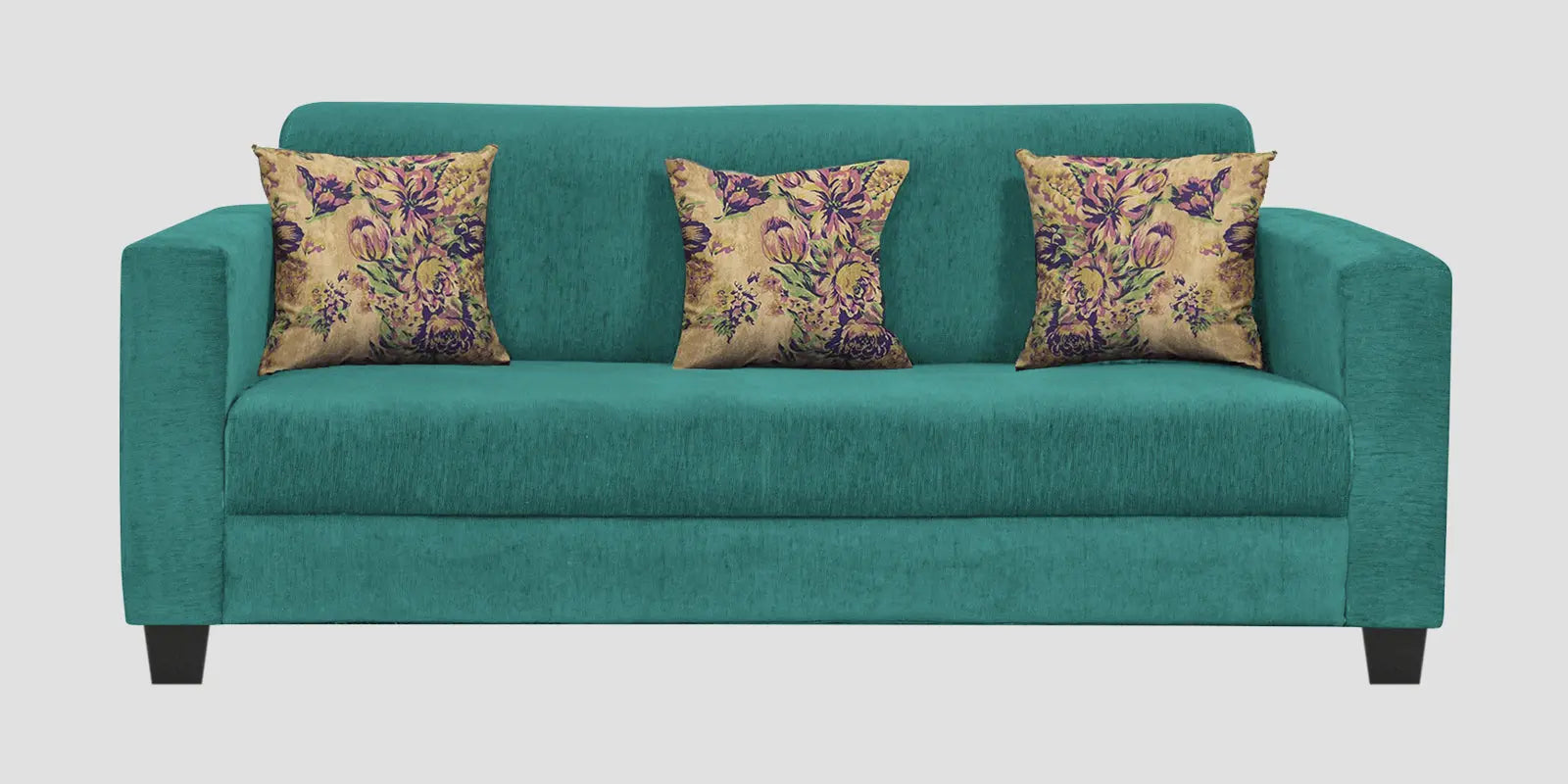 Lipu Fabric 3 Seater Sofa In Sea Green Colour Febonic Living