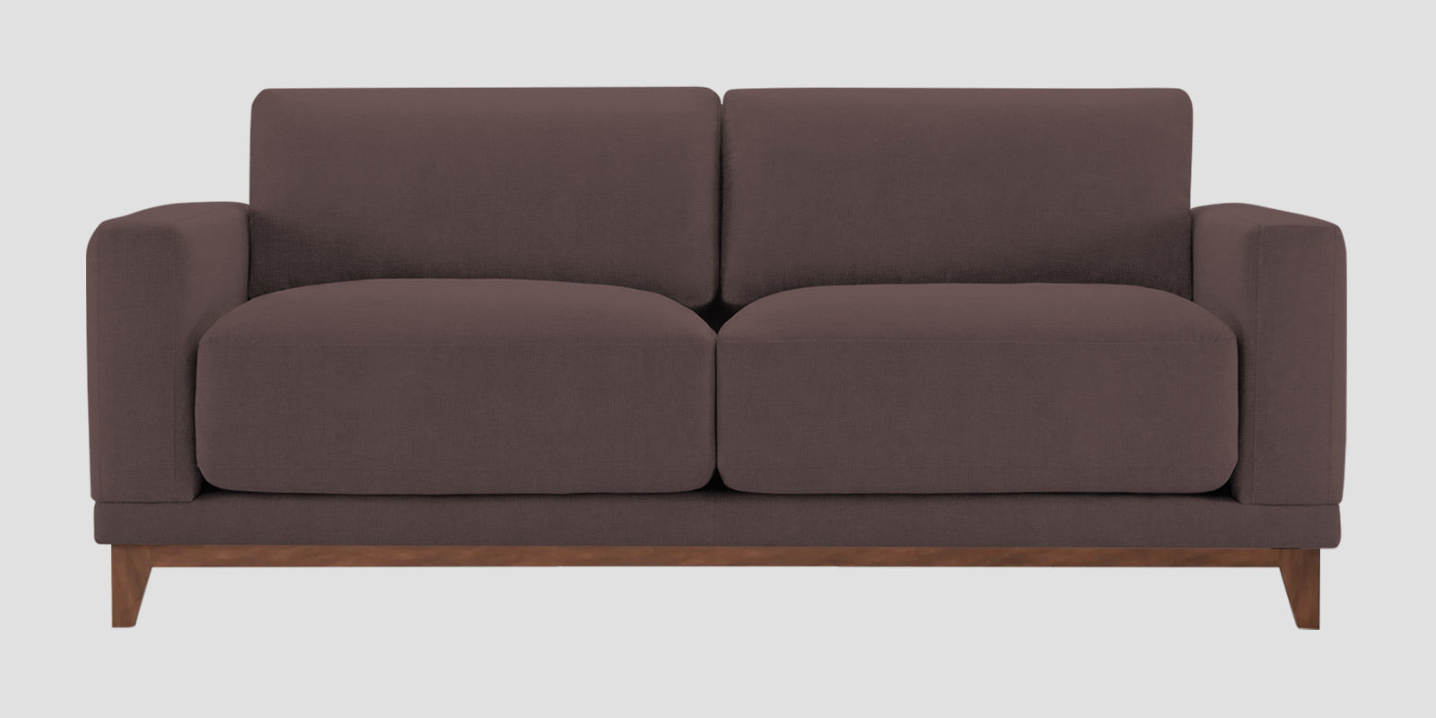 Esha Fabric 2 Seater Sofa In Night Brown Colour - Febonic Living