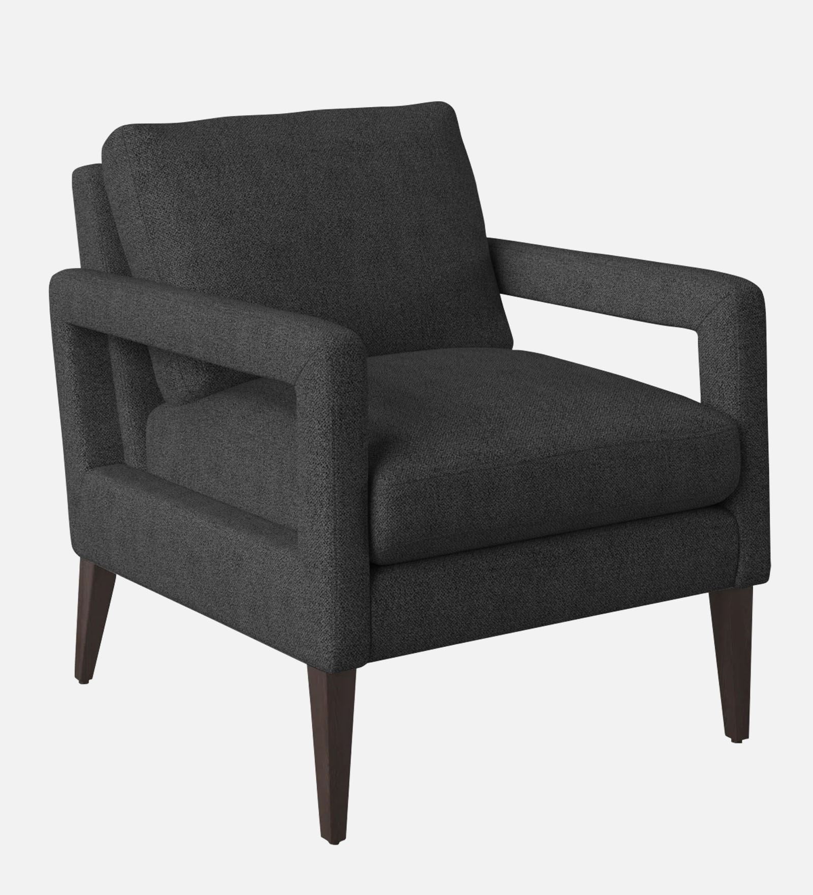 Olsen Fabric Arm Chair In Charcoal Grey Colour - Febonic Living