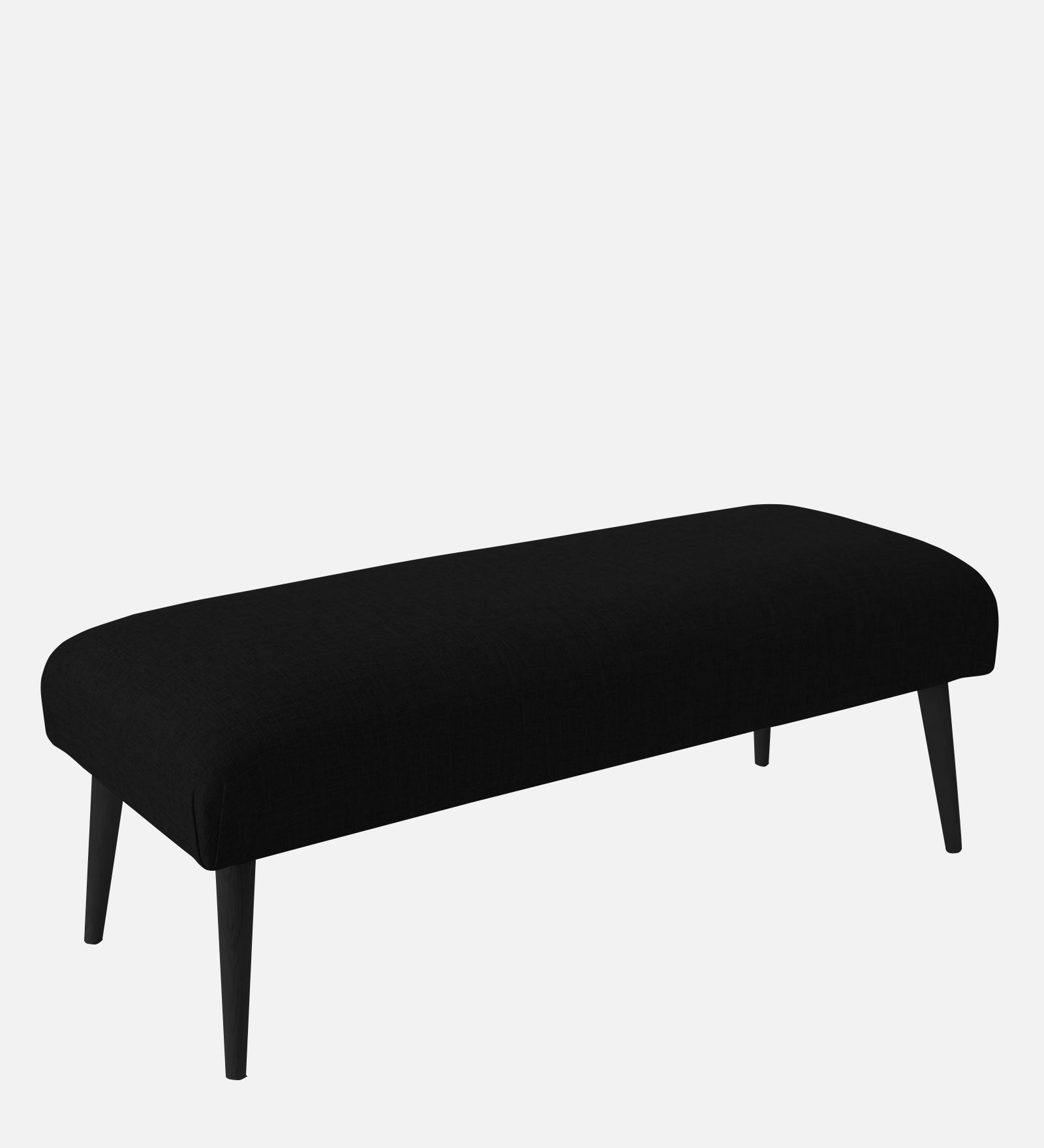 Adon Velvet Bench In Adam Black Colour - Febonic Living