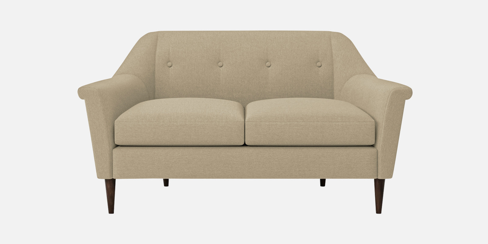 Homer Fabric 2 Seater Sofa In Honey Beige Colour - Febonic Living