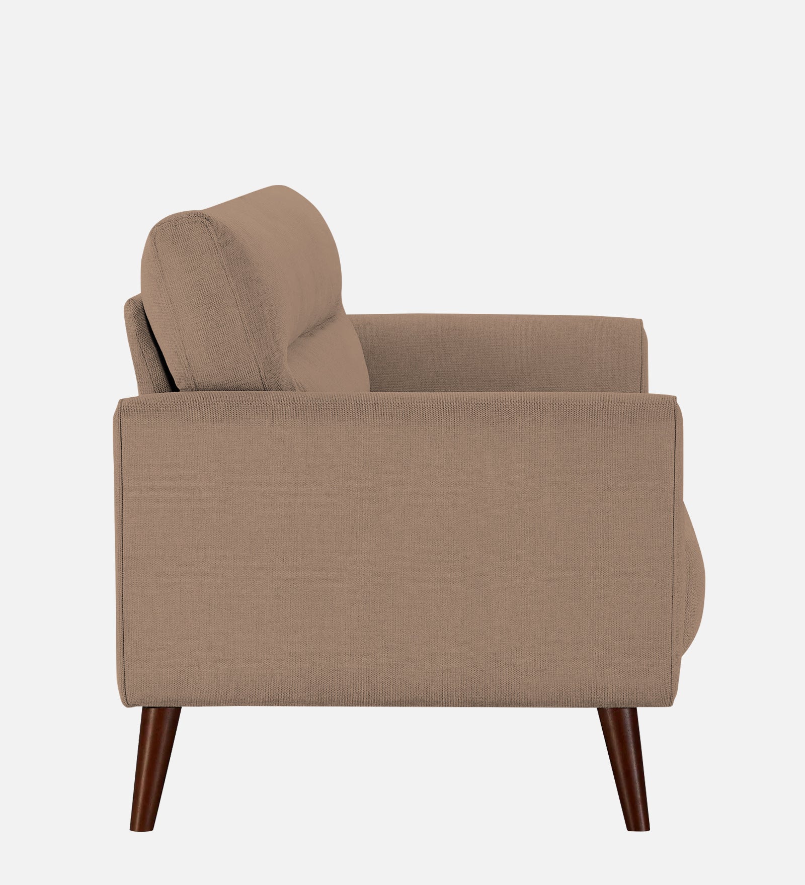 Castro Fabric 1 Seater Sofa In Cookie Beige Colour - Febonic Living