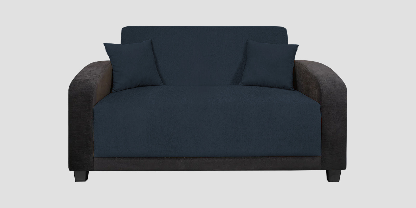 Alex Fabric 2 Seater Sofa In Denim Blue Colour - Febonic Living