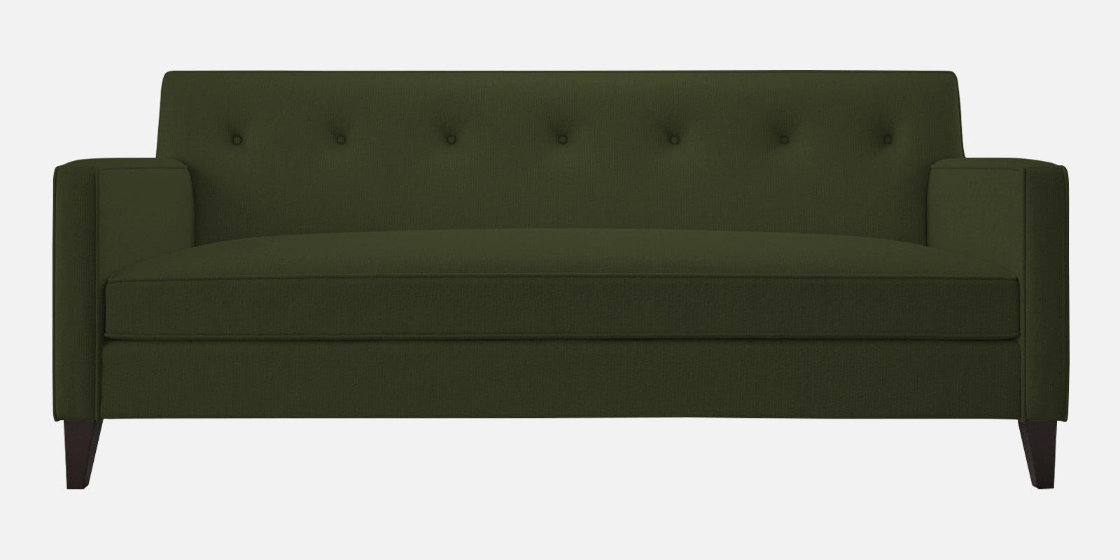 Miller Fabric 3 Seater Sofa In Olive Green Colour - Febonic Living
