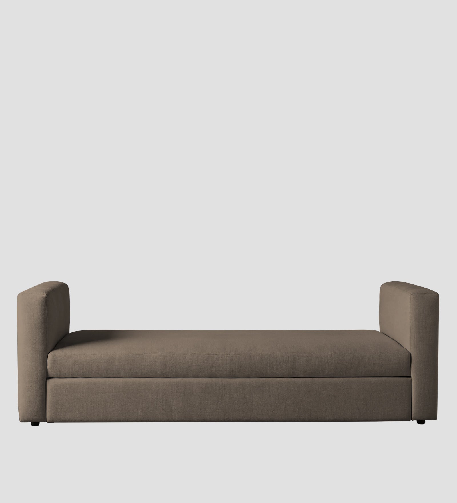 Tosy Fabric 3 Seater Pull Out Sofa Cum Bed In Hazel Beige Colour - Febonic Living