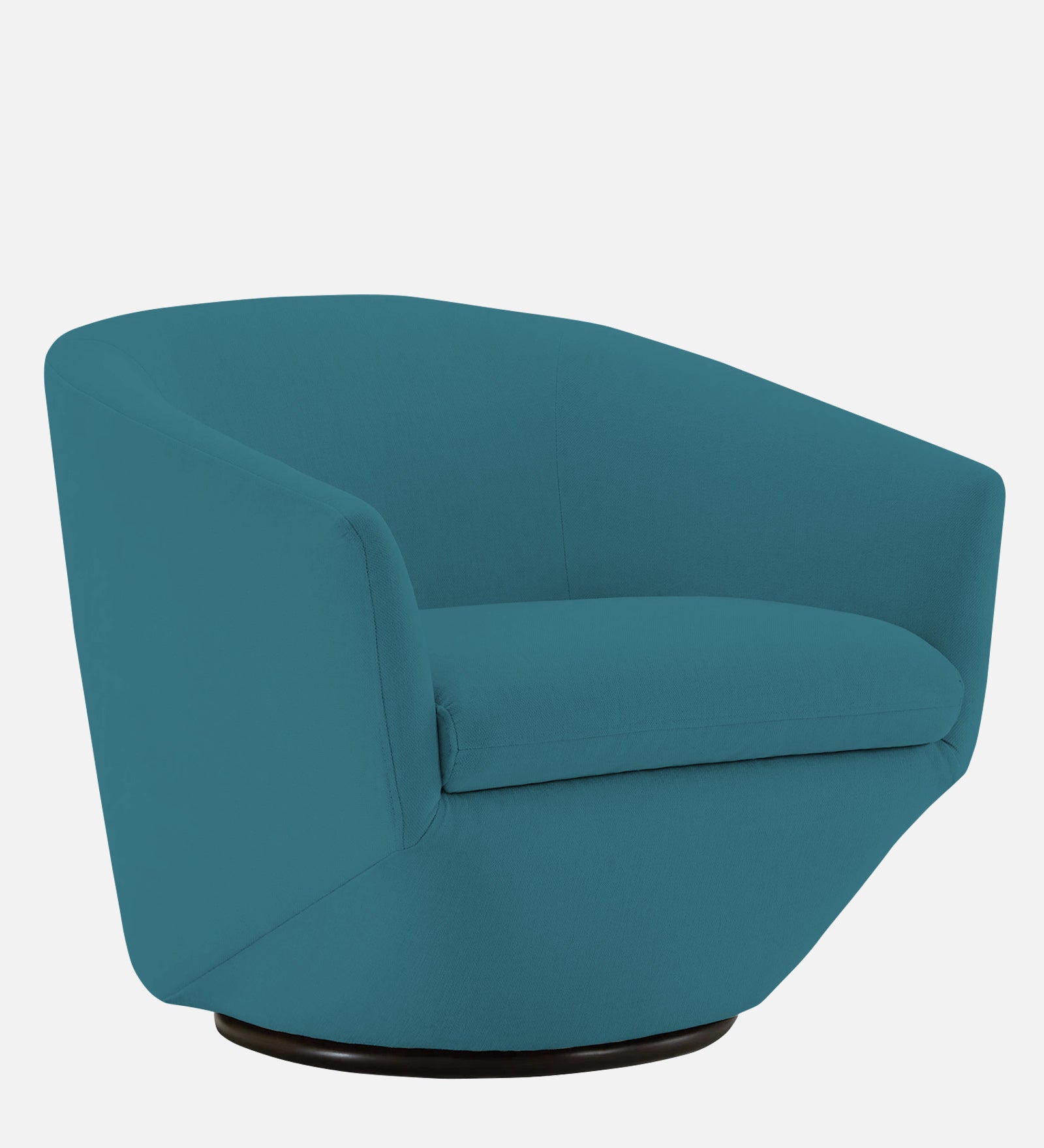 Haddie Velvet Swivel Chair In Aqua Blue Colour - Febonic Living