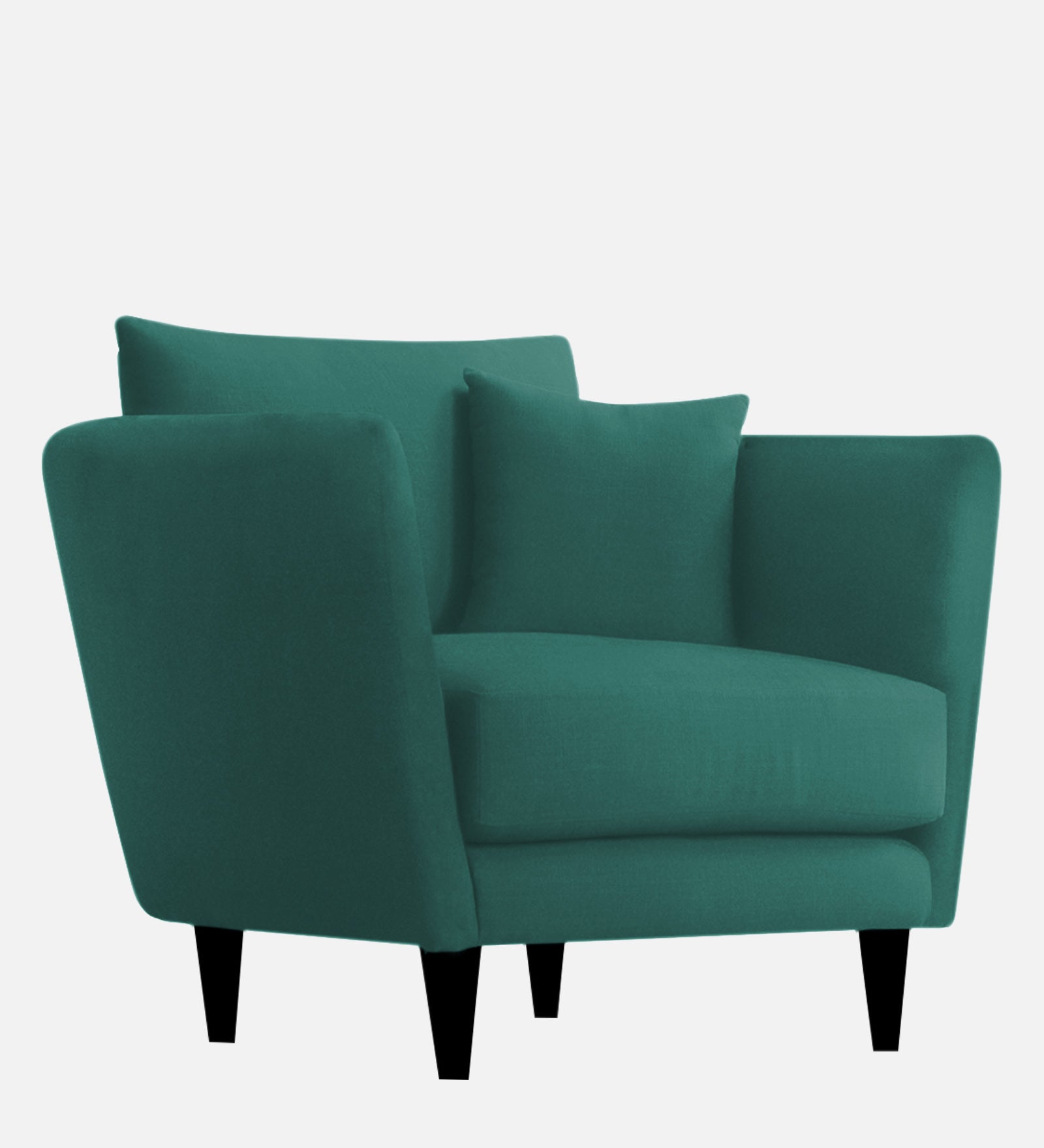 Norway Velvet 1 Seater Sofa In Pine Green Colour - Febonic Living