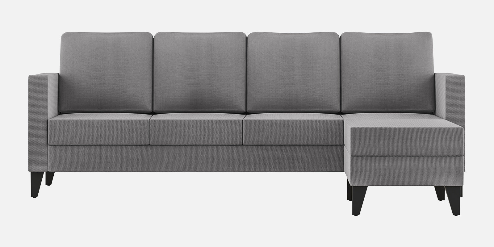 Nori Fabric LHS Sectional Sofa (3+Lounger) In Sudo Grey Colour - Febonic Living