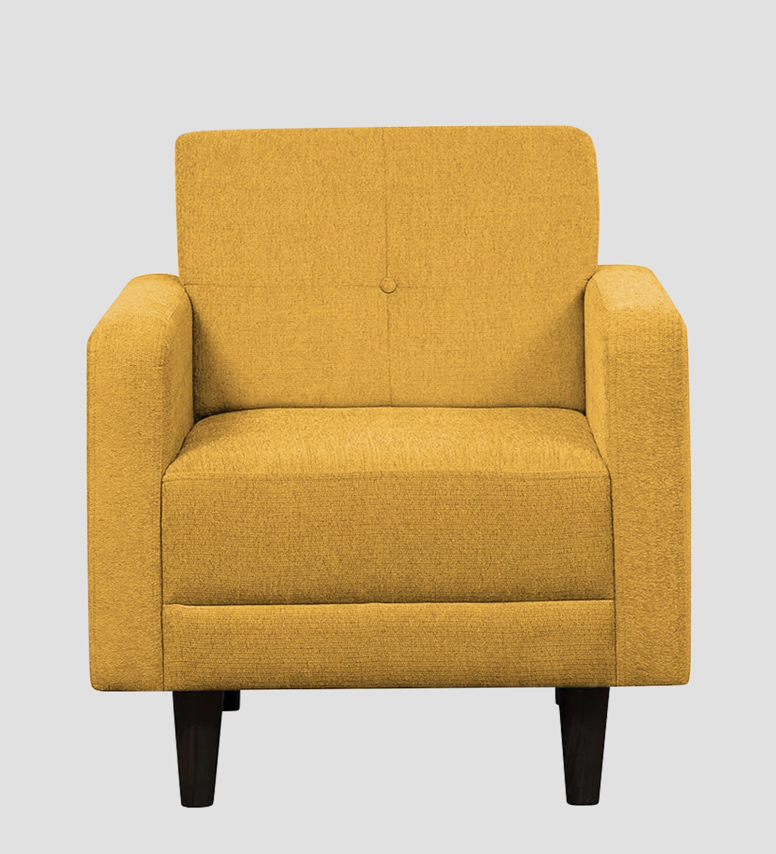 Noha Fabric 1 Seater Sofa In Bold Yellow Colour - Febonic Living