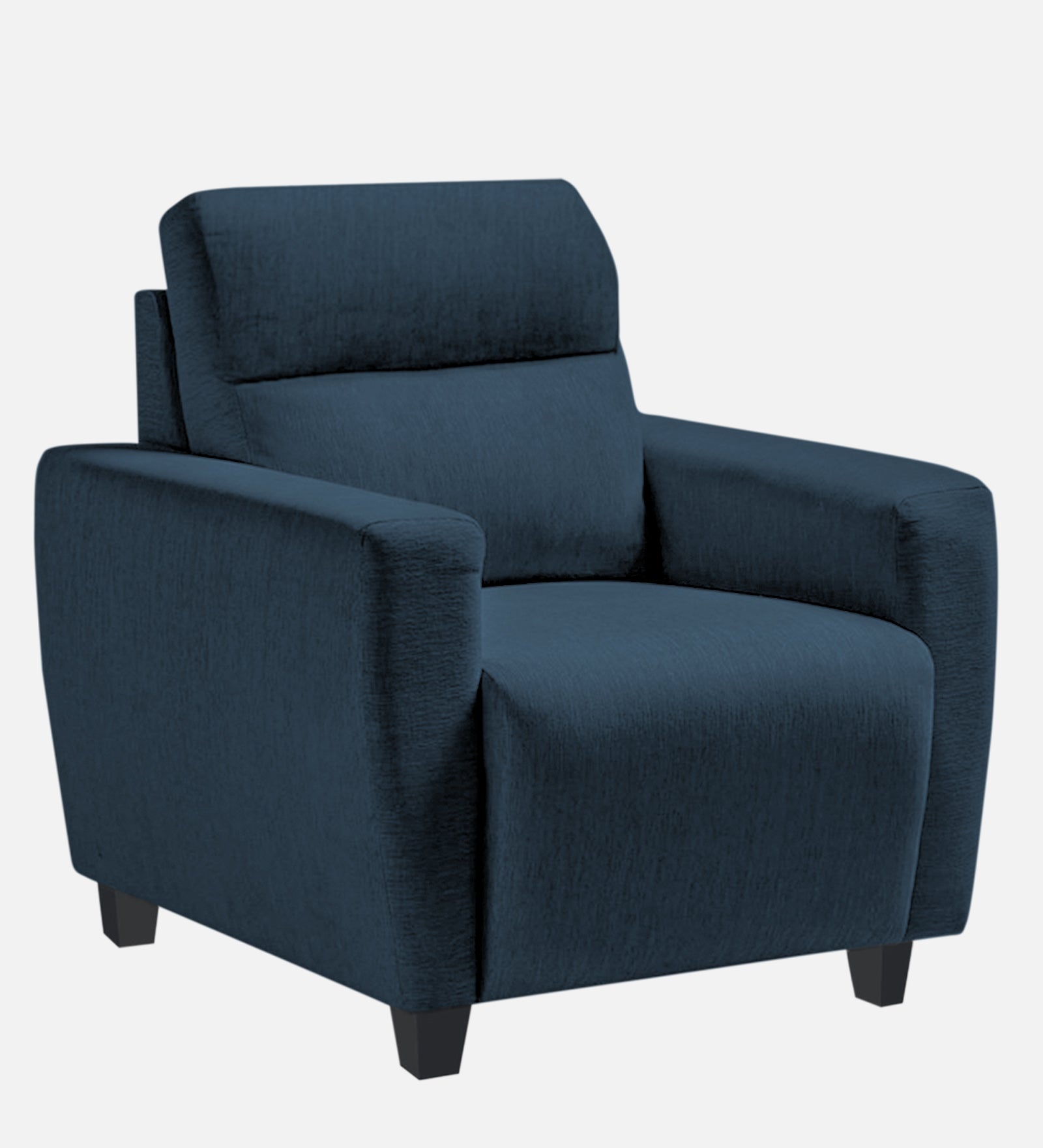 Bakadi Fabric 1 Seater Sofa In Light Blue Colour - Febonic Living