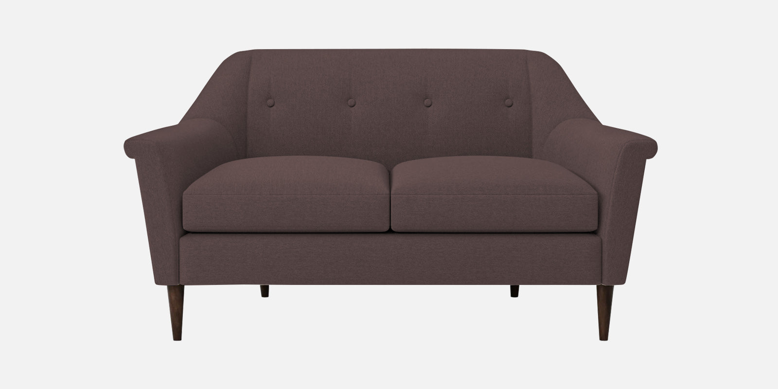 Homer Fabric 2 Seater Sofa In Night Brown Colour - Febonic Living