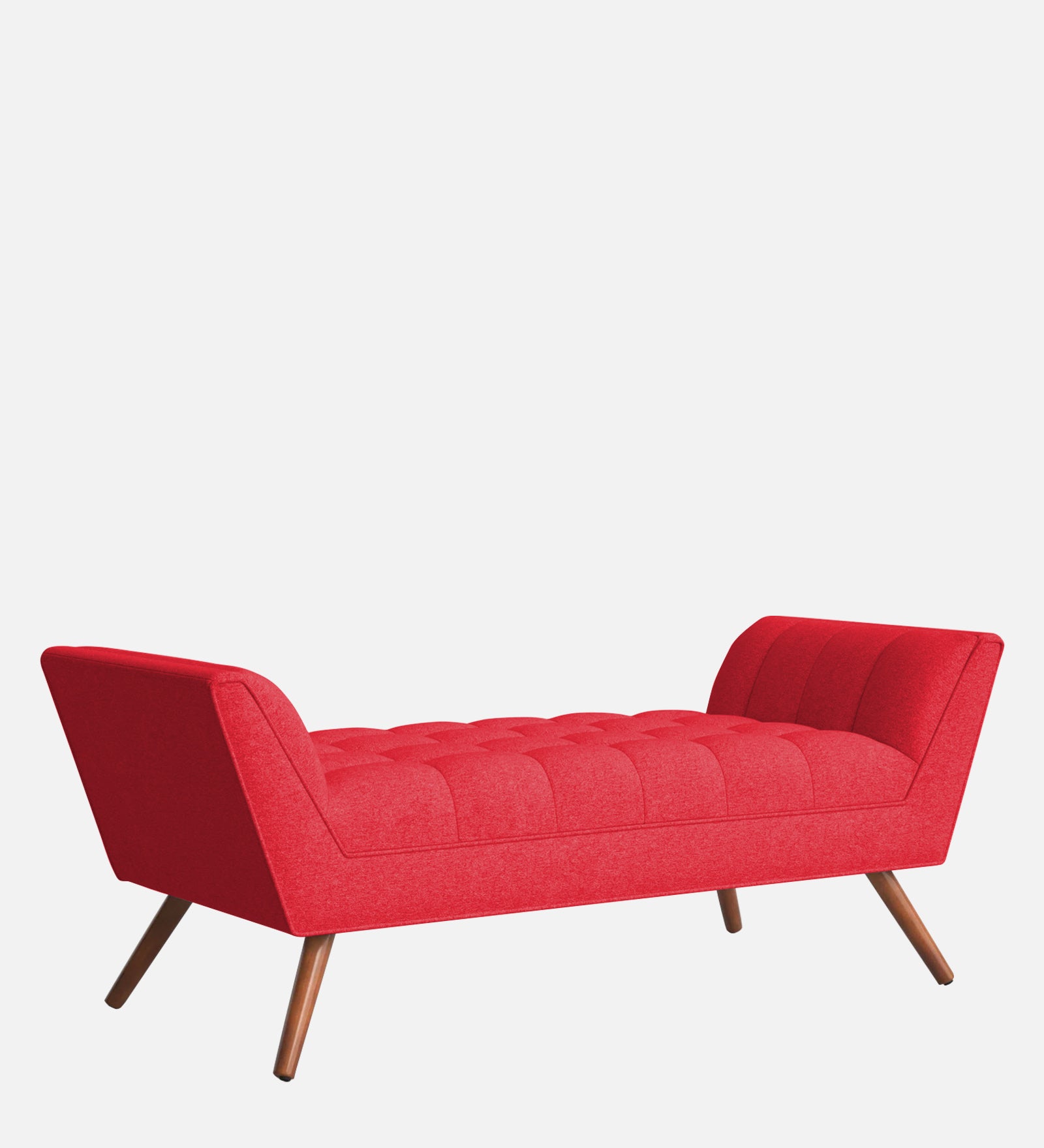 Cartes Velvet Bench In Ox Blood Maroon Colour - Febonic Living