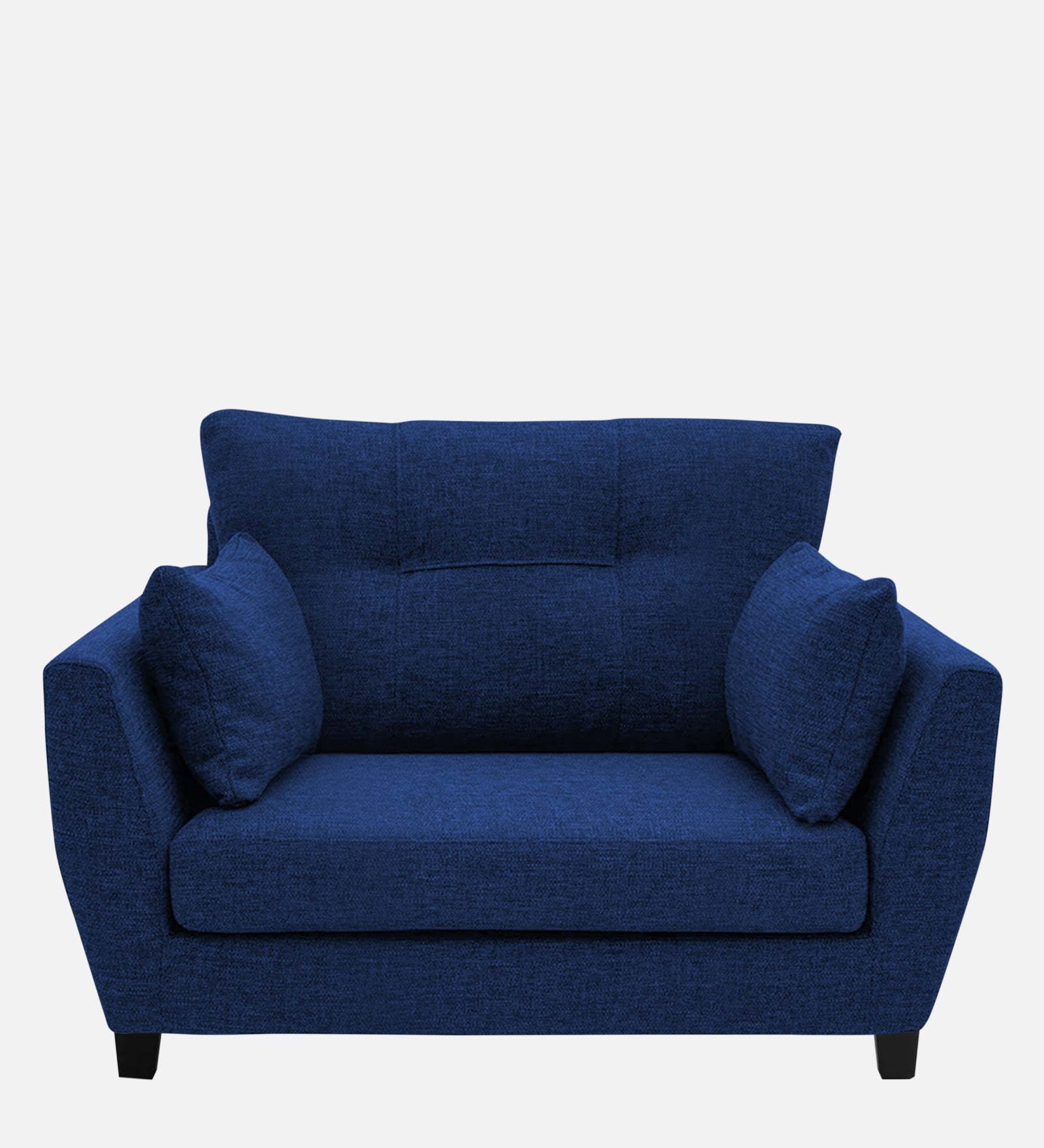 Mario Fabric 1 Seater Sofa In Royal Blue Colour - Febonic Living
