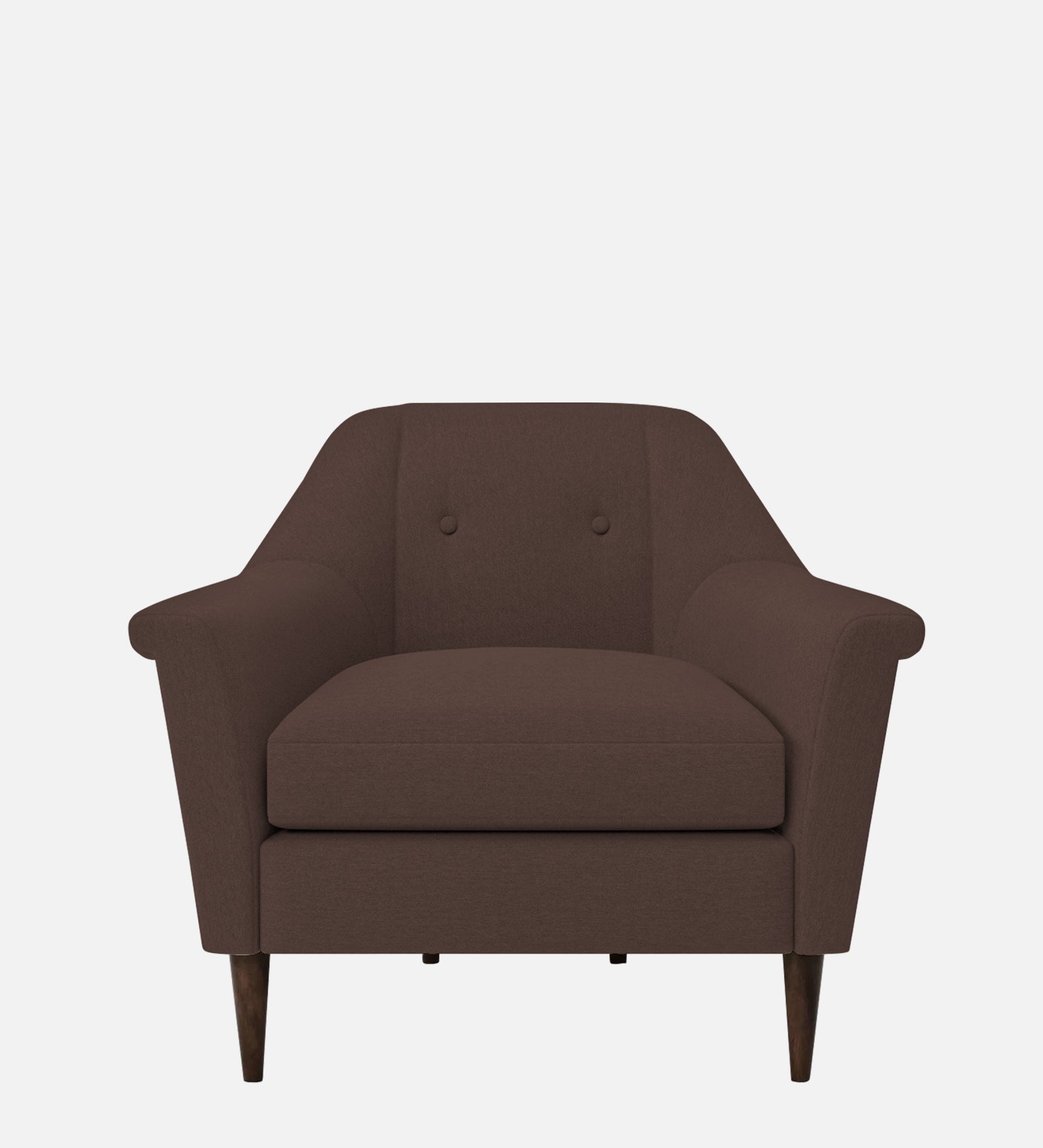 Homer Fabric 1 Seater Sofa In Caramel Brown Colour - Febonic Living