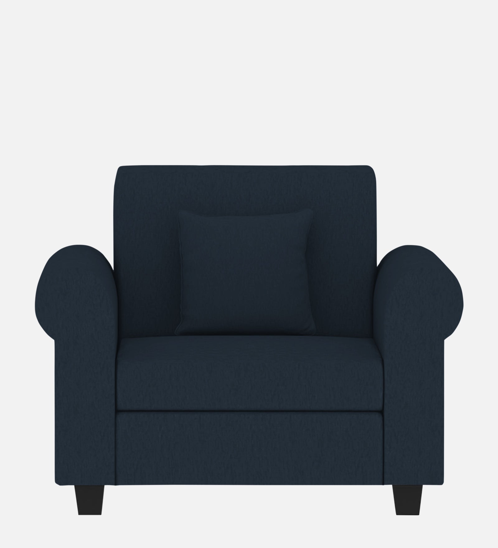 Derado Fabric 1 Seater Sofa In Denim Blue Colour - Febonic Living