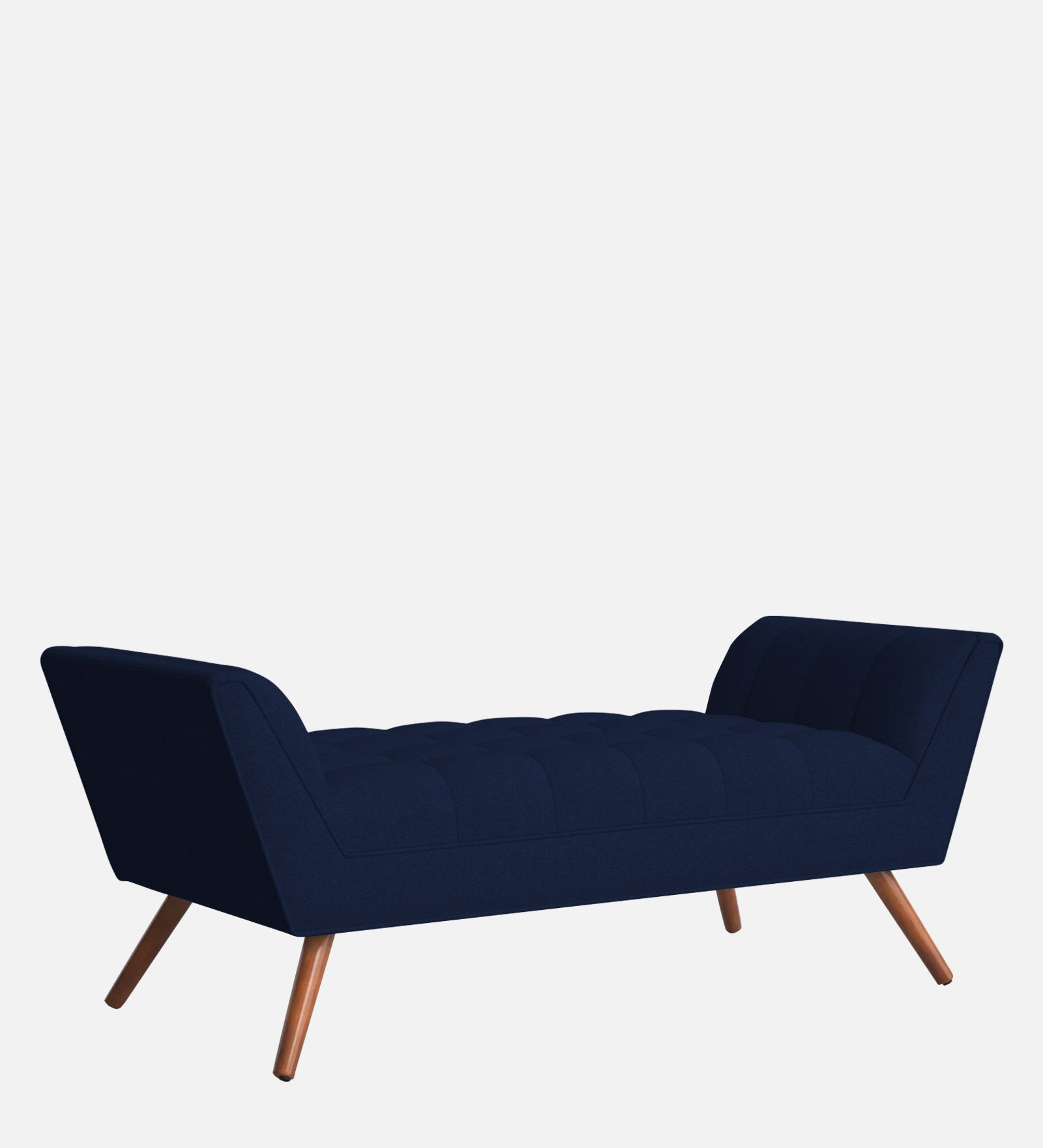 Cartes Velvet Bench In Indigo Blue Colour - Febonic Living