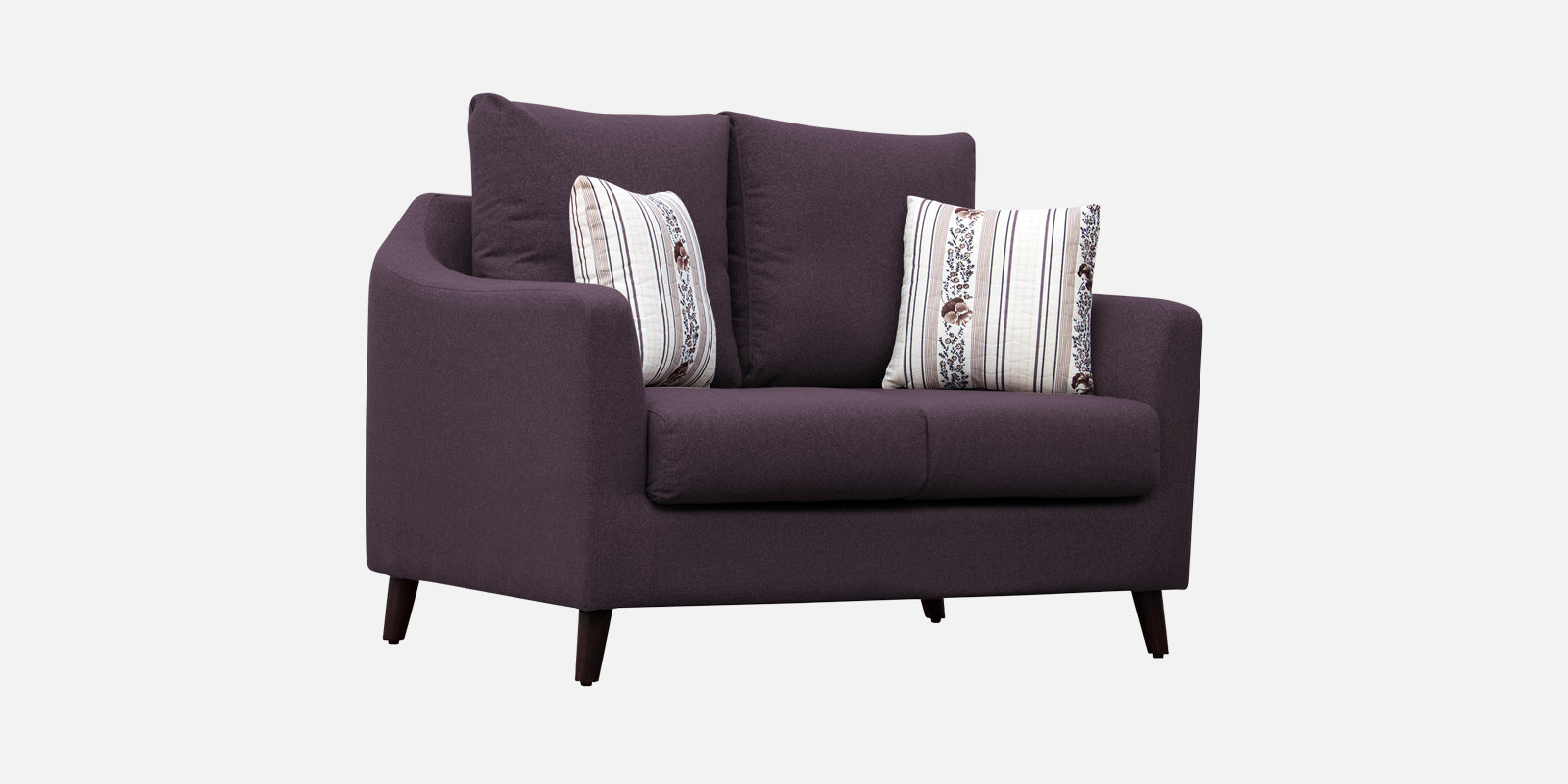 Kevin Fabric 2 Seater Sofa In Greek Purple Colour