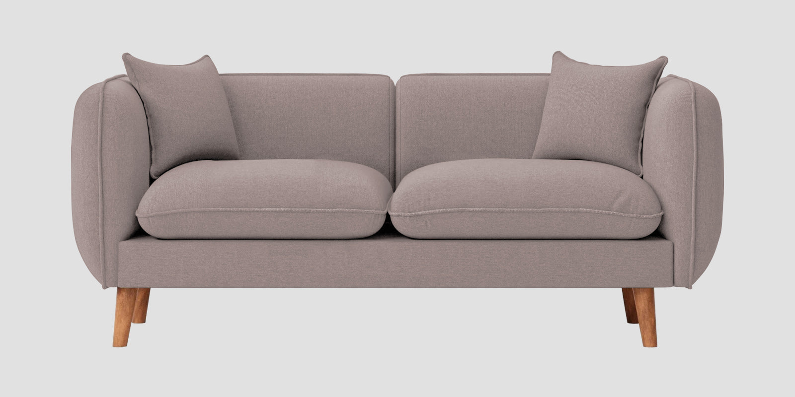 Reva Fabric 2 Seater Sofa In Almond Beige Colour
