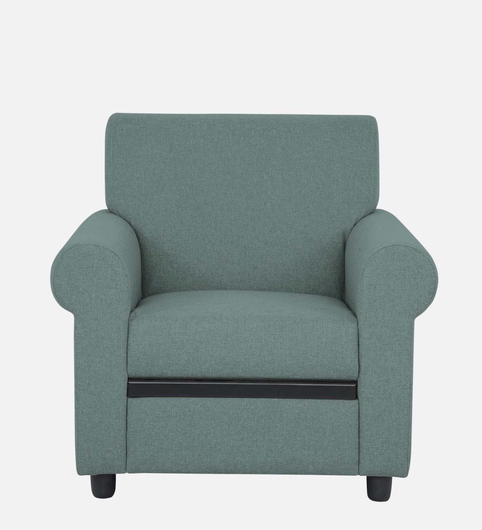Ribby Fabric 1 Seater Sofa In Suka Blue Colour - Febonic Living