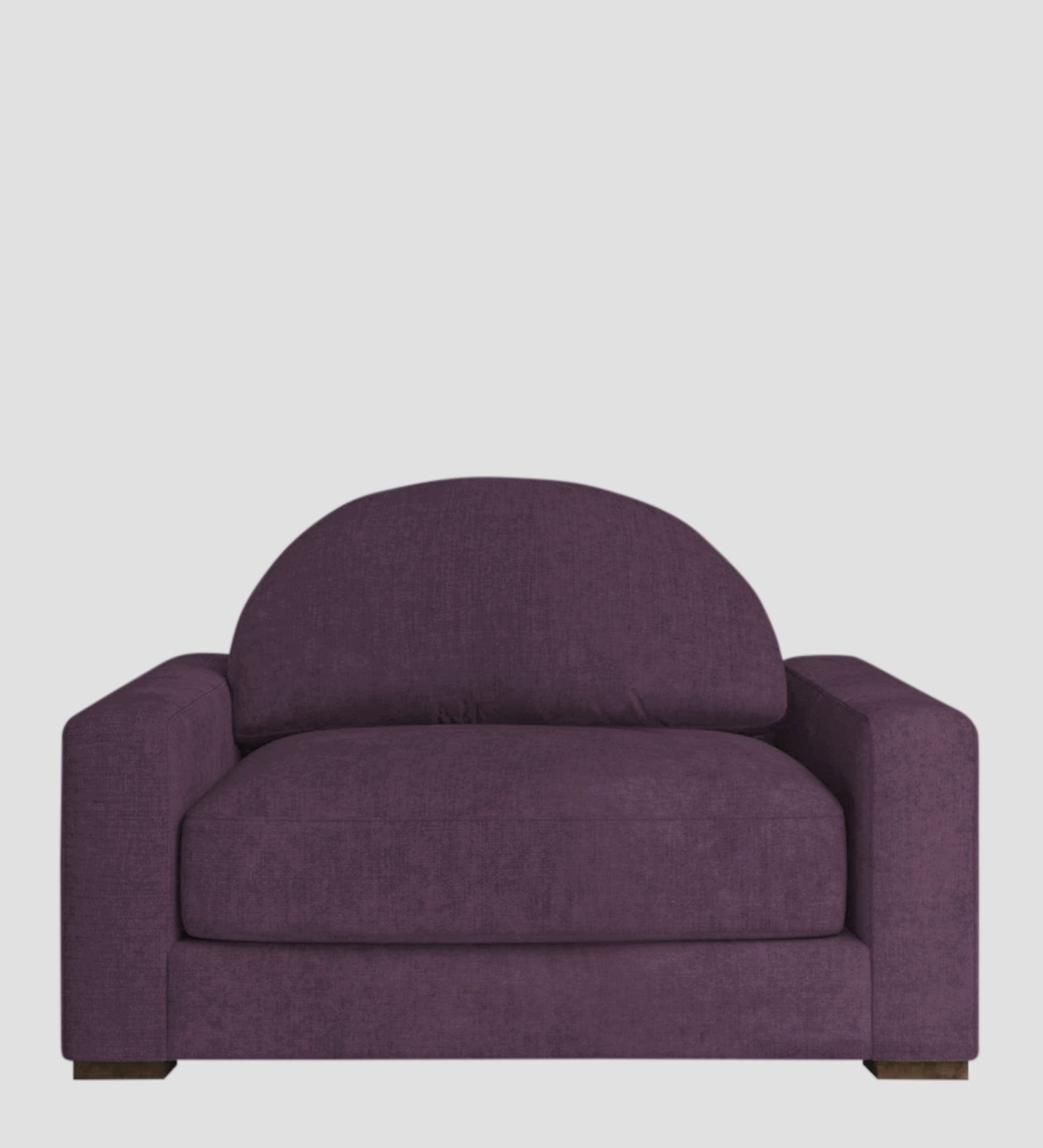 Dara Fabric 1 Seater Sofa In Greek Purple Colour - Febonic Living