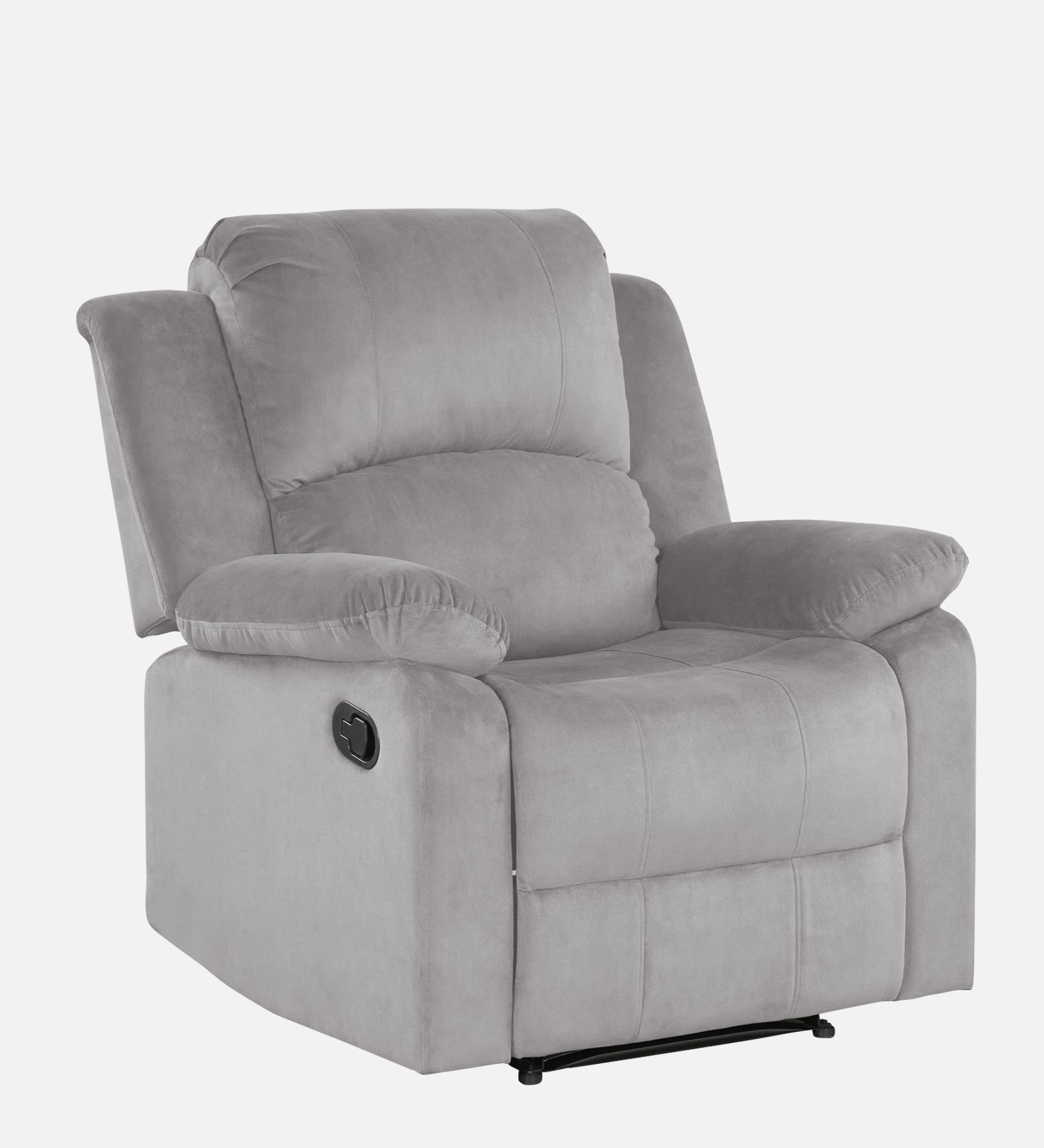 Lexi Fabric 1 Seater Motorized Recliner In Concrete Grey Colour - Febonic Living